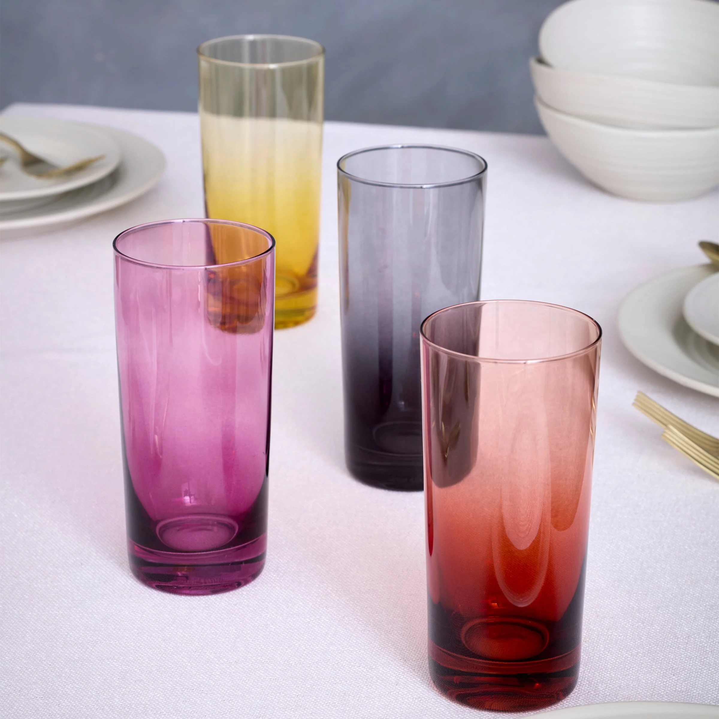 Golden Hour Highball Glasses, Set of 4 - Image 3