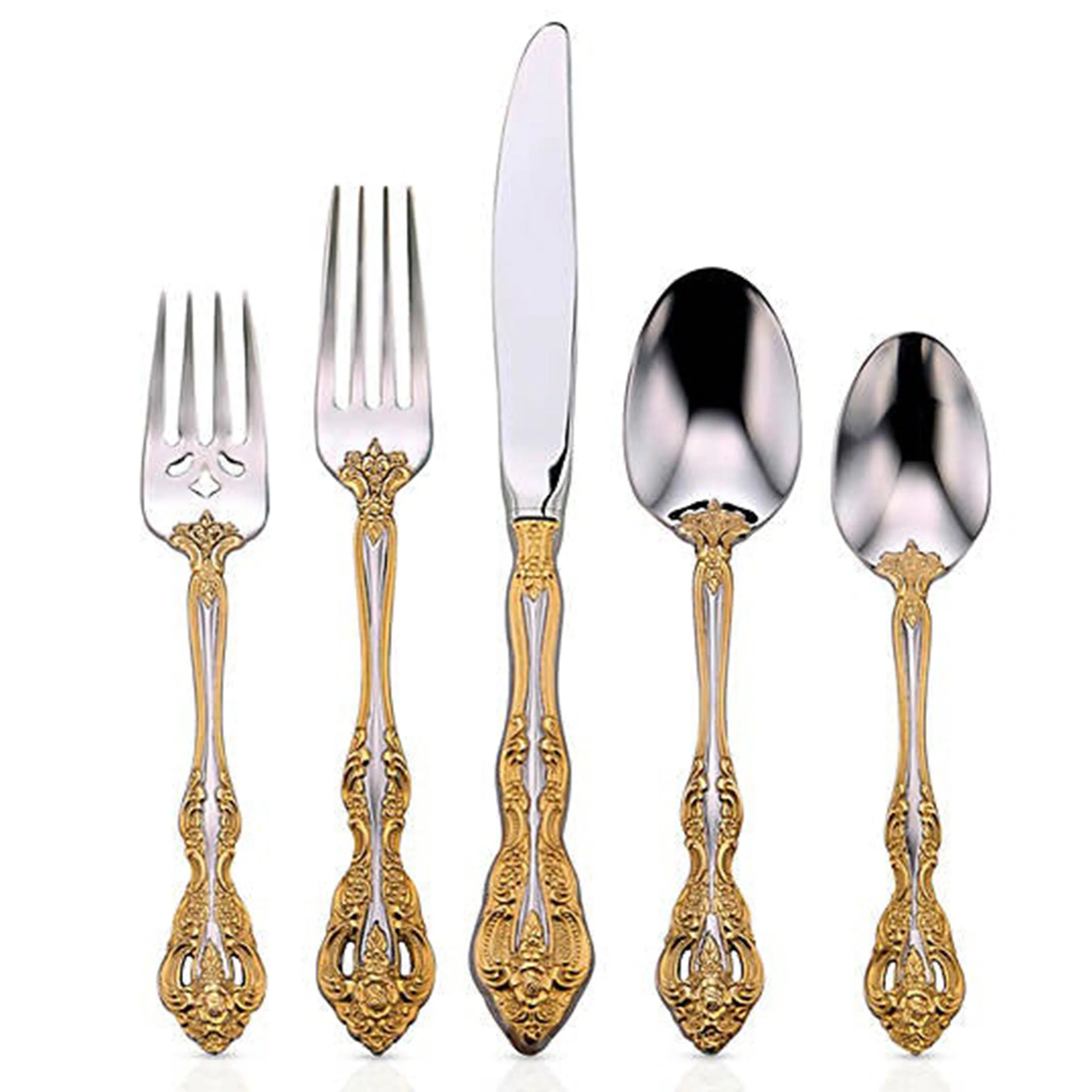 Golden Michelangelo 20-Piece Flatware Set