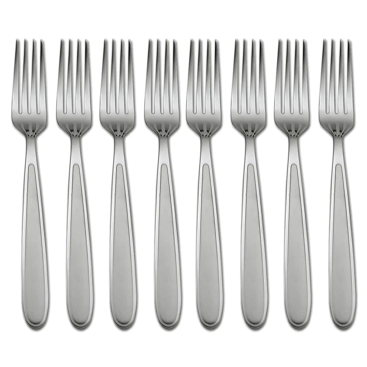 Jordan Frosted Dinner Forks, Set of 8
