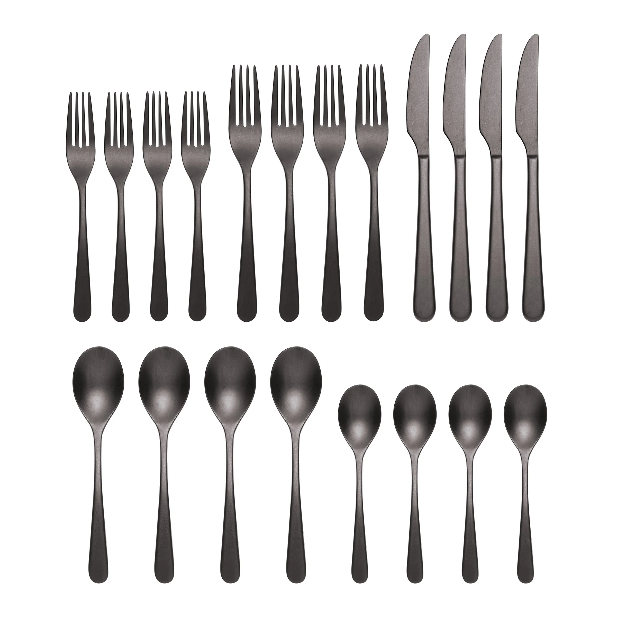 Kenbrook Black Vintage 20-Piece Flatware Set - Image 3