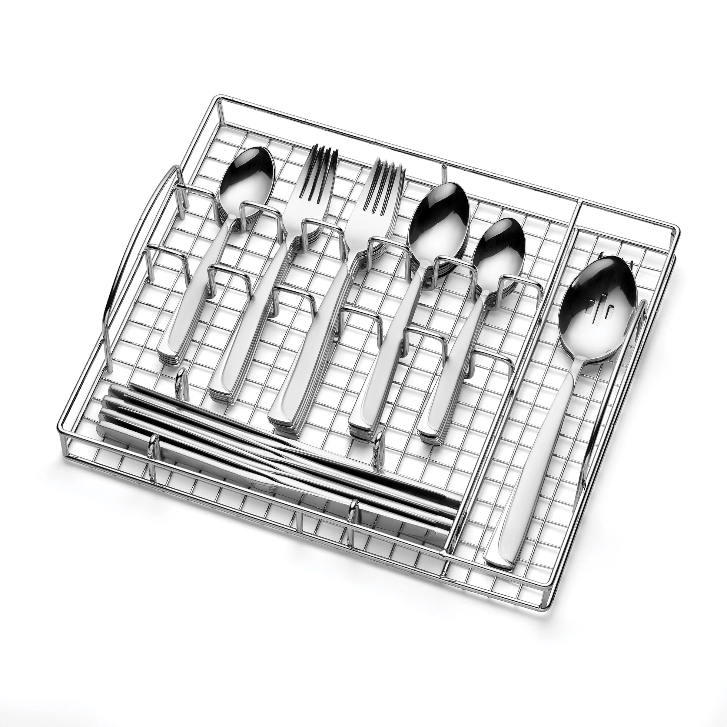 Madeline 51-Piece Flatware Set with Caddy - Image 3