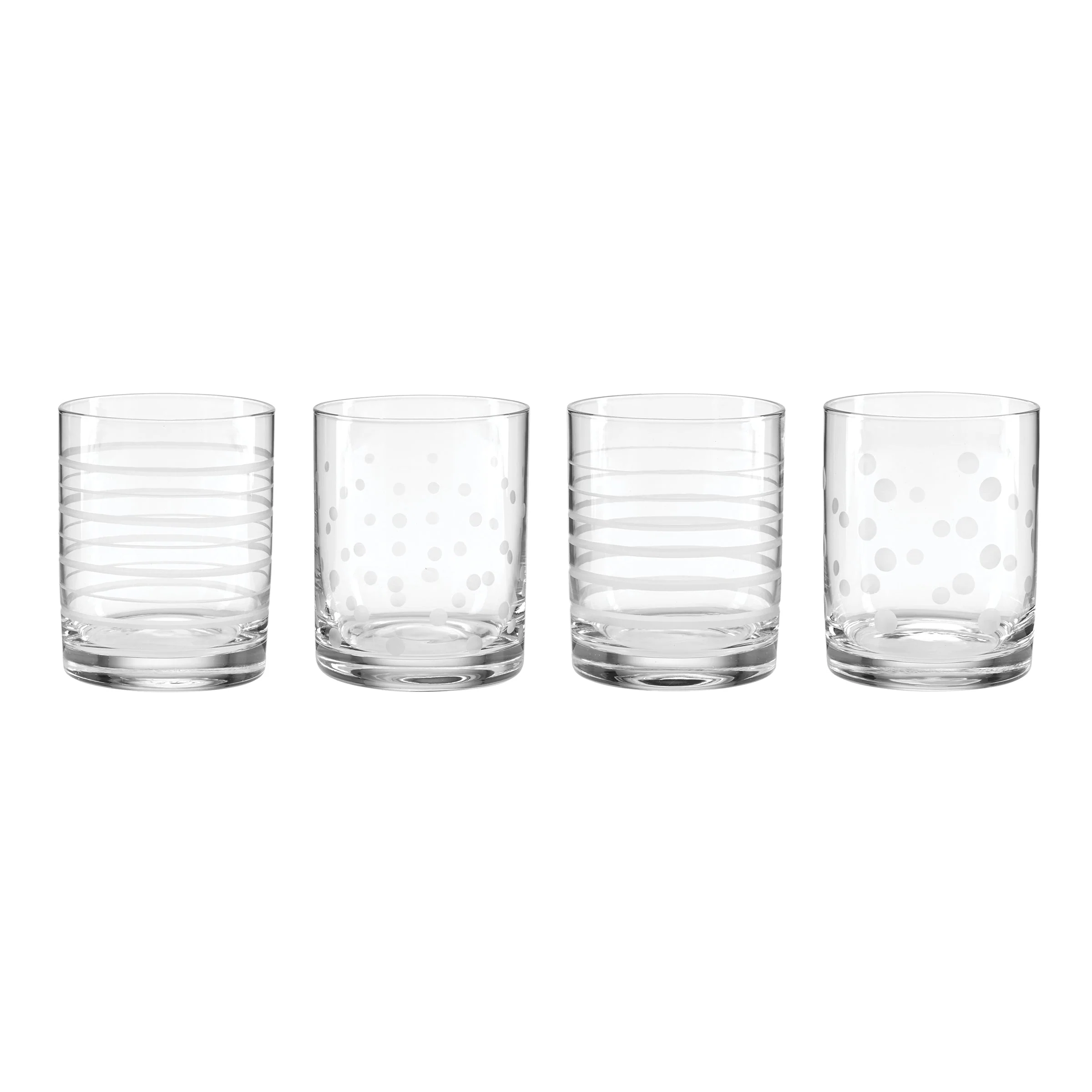 Mingle Double Old Fashion Glasses, Set of 4