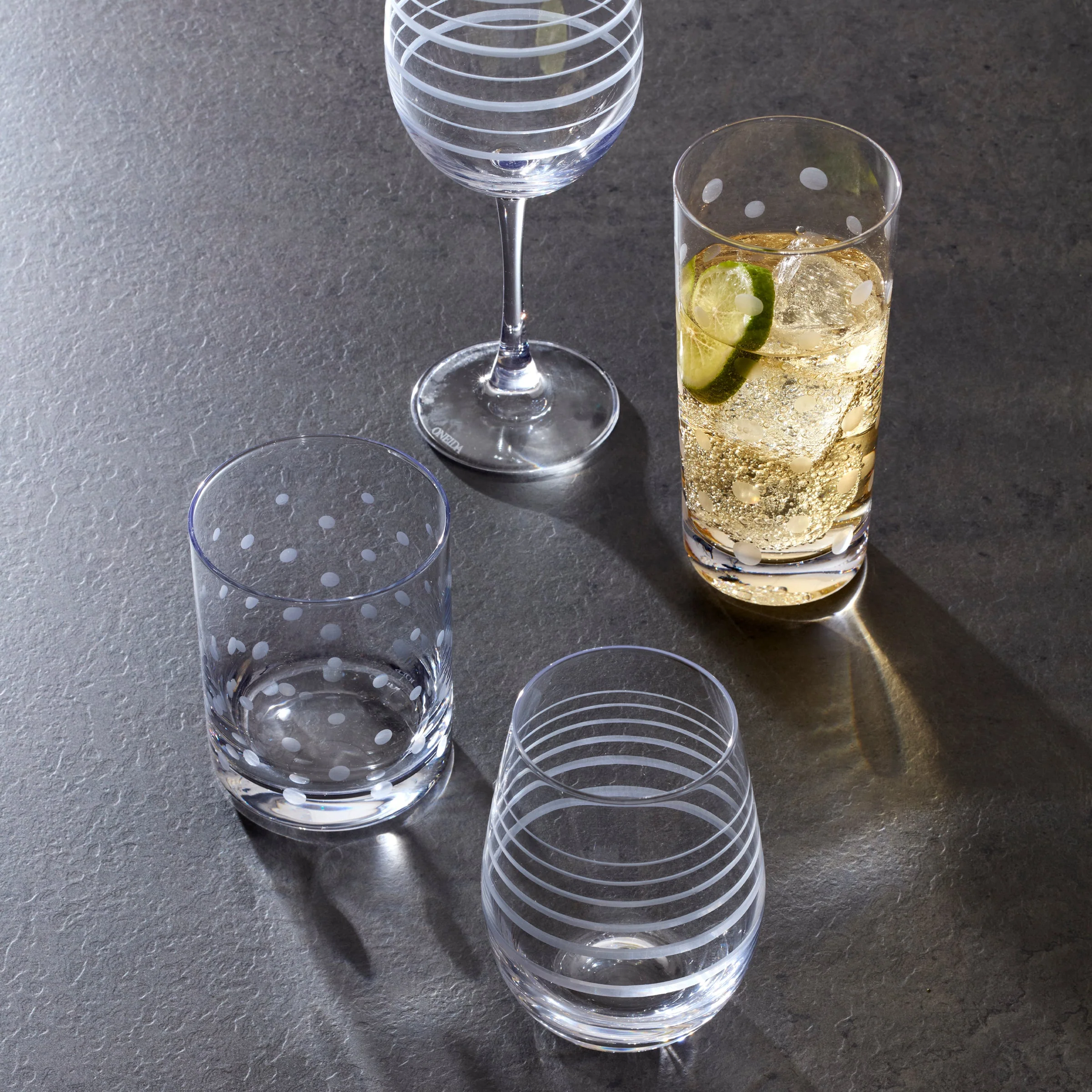 Mingle Double Old Fashion Glasses, Set of 4 - Image 4