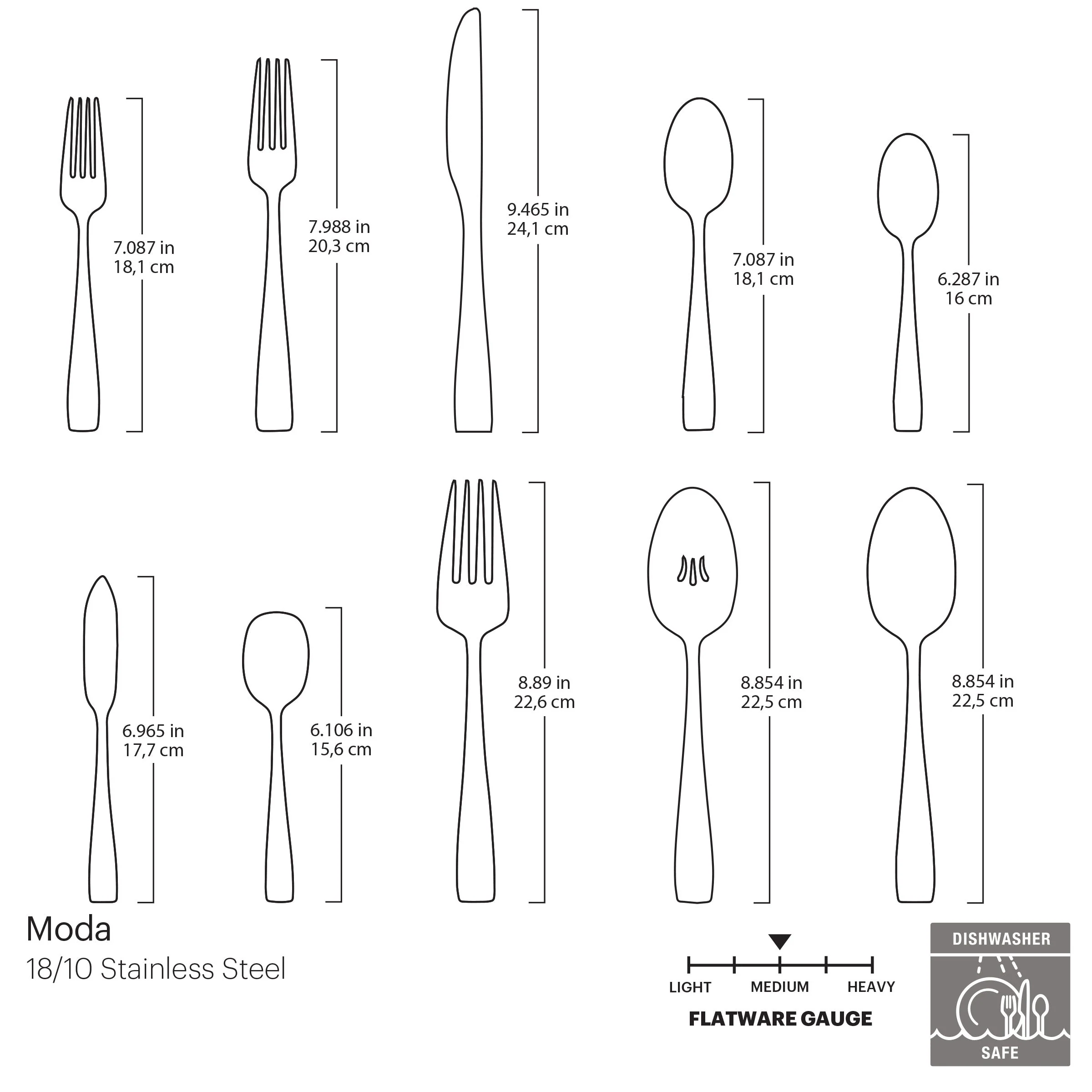 Moda 65-Piece Flatware Set - Image 5