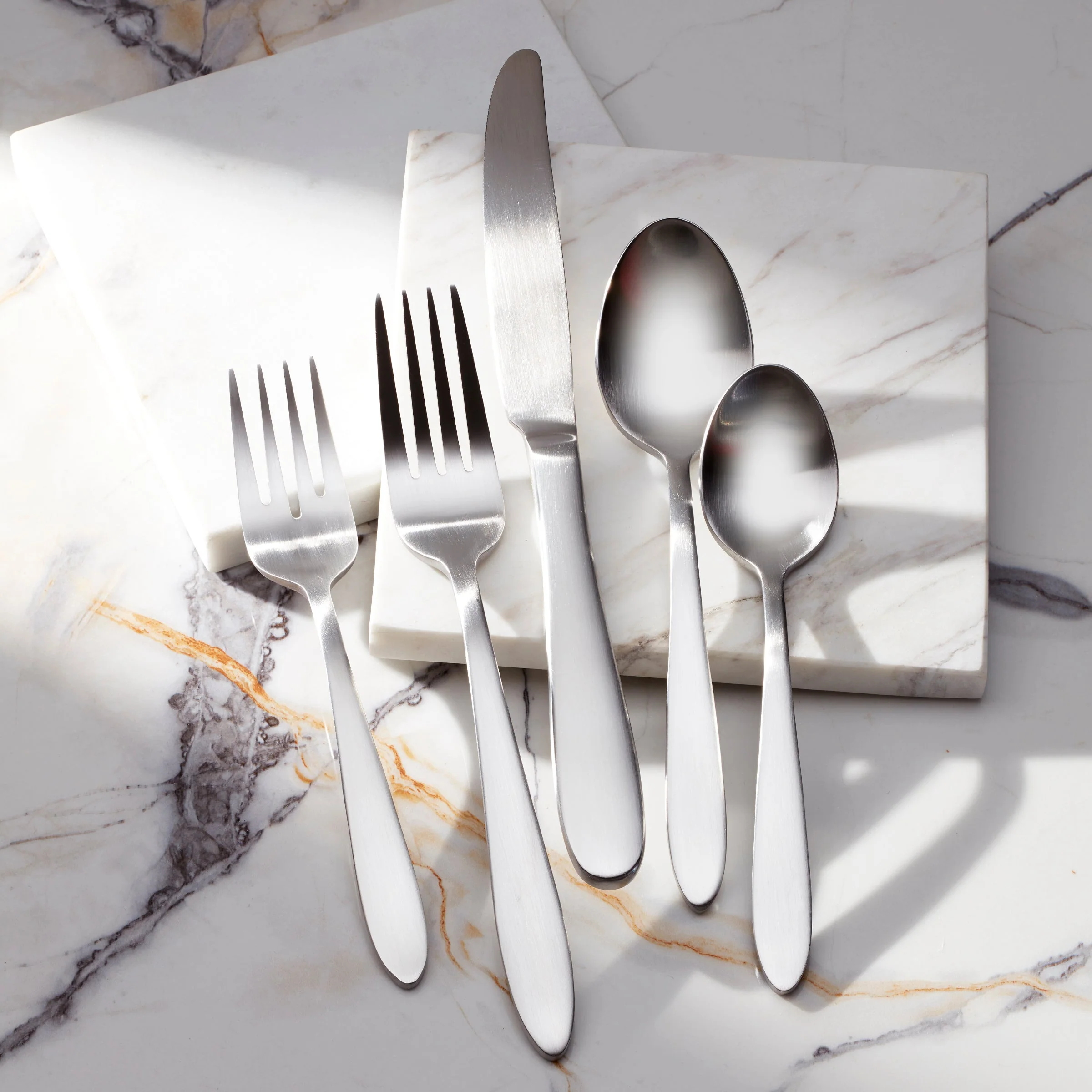 Mooncrest Satin 20-Piece Flatware Set - Image 3