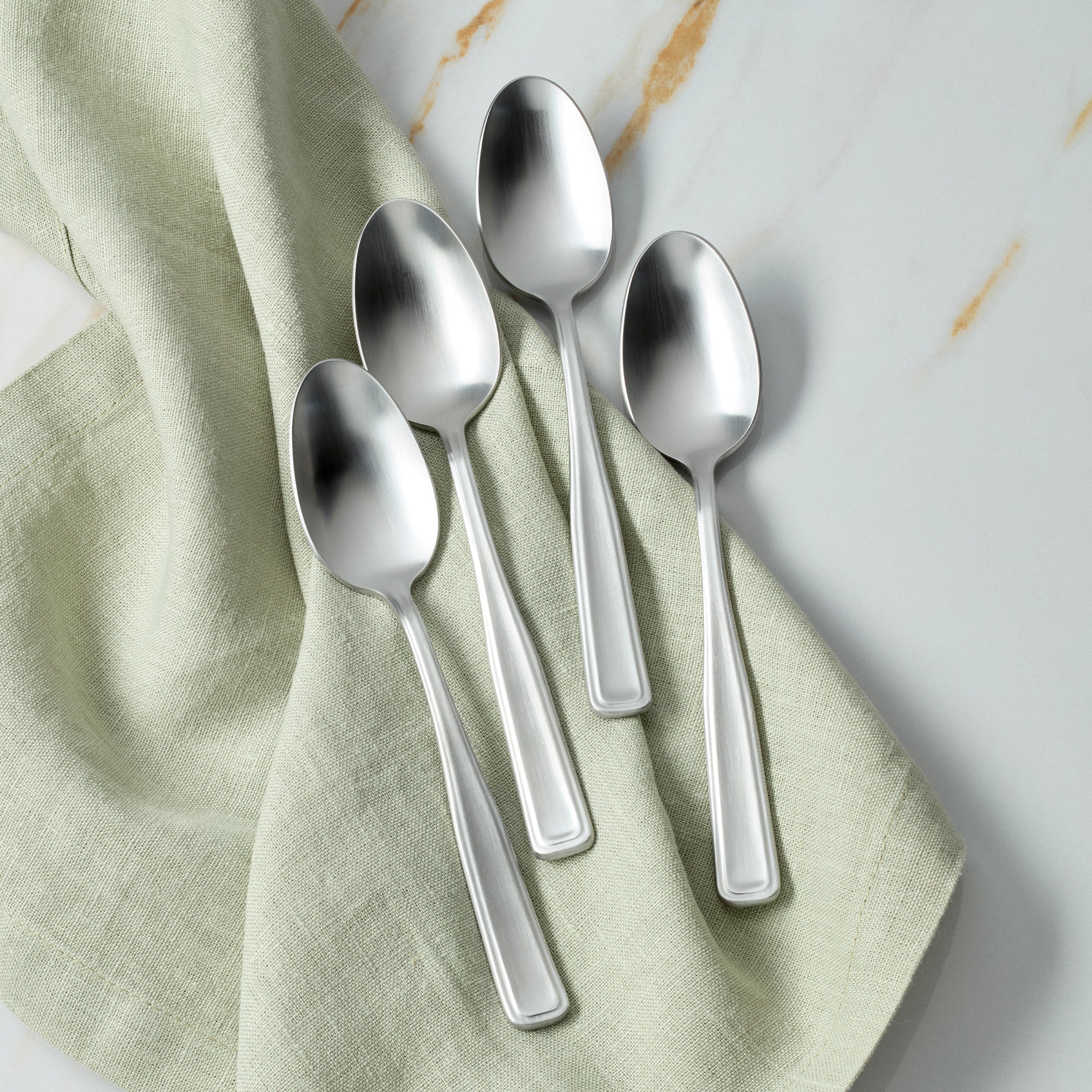 Reid Satin Dinner Spoons, Set of 4 - Image 2