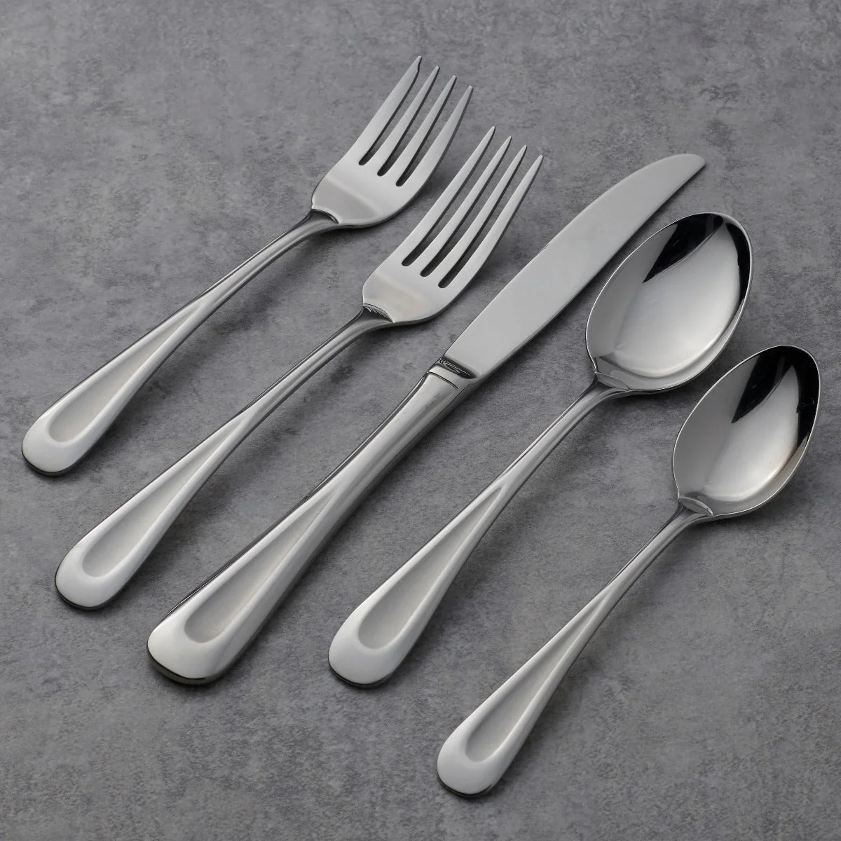 Satin Sand Dune 45-Piece Flatware Set - Image 2
