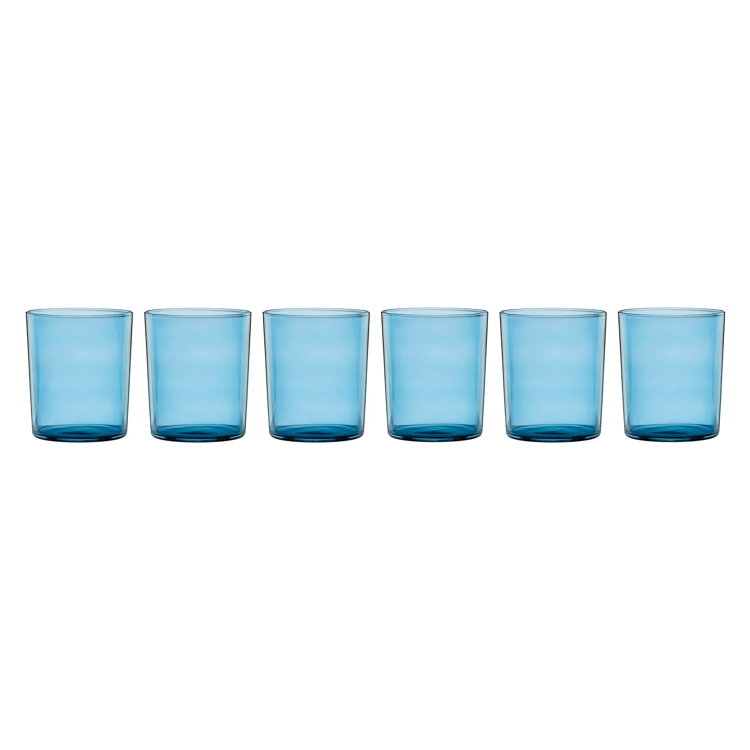 Bunny Hop Stackable Blue Tall Glasses, Set of 6