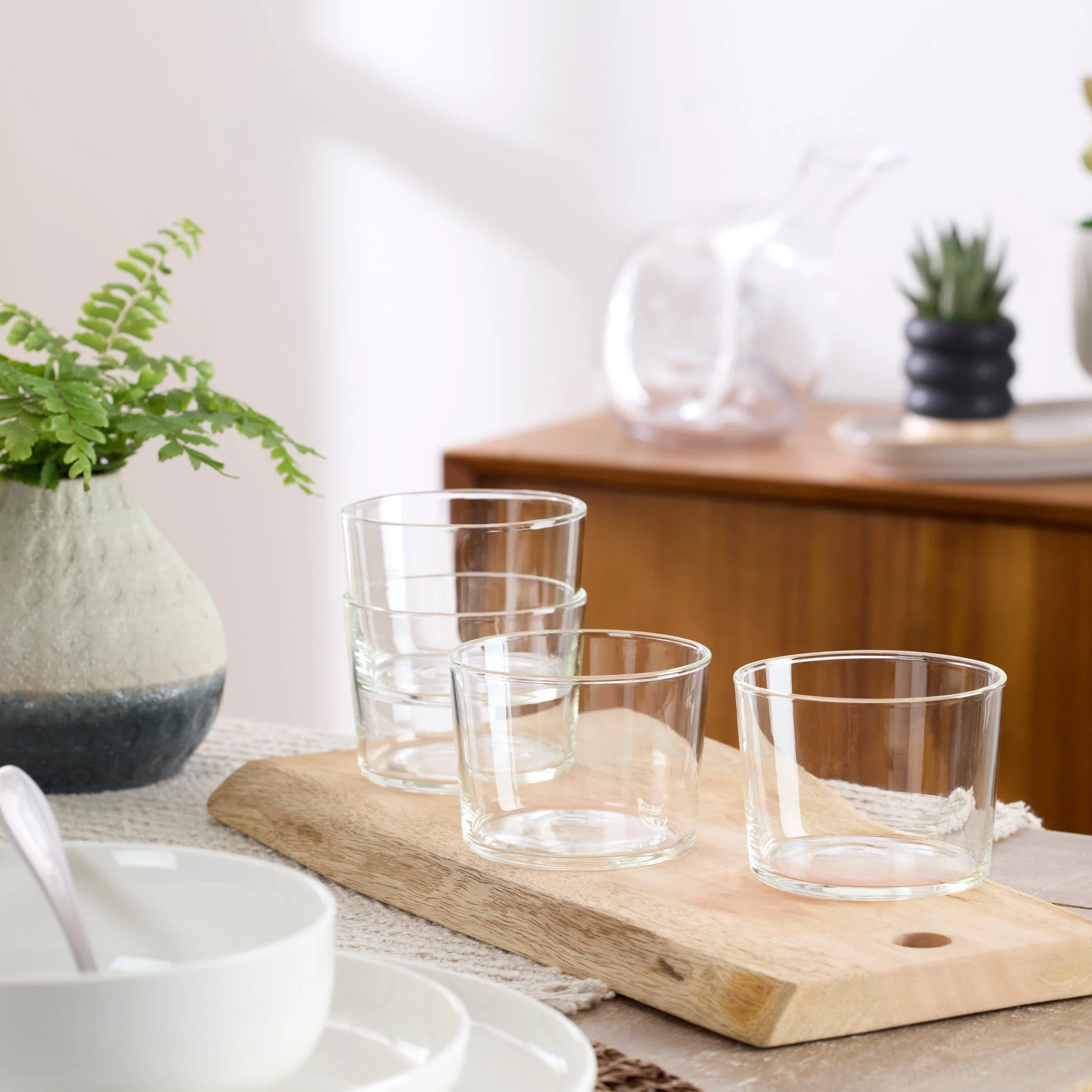 Stackables Clear Short & Tall Glasses 12-Piece Set - Image 3