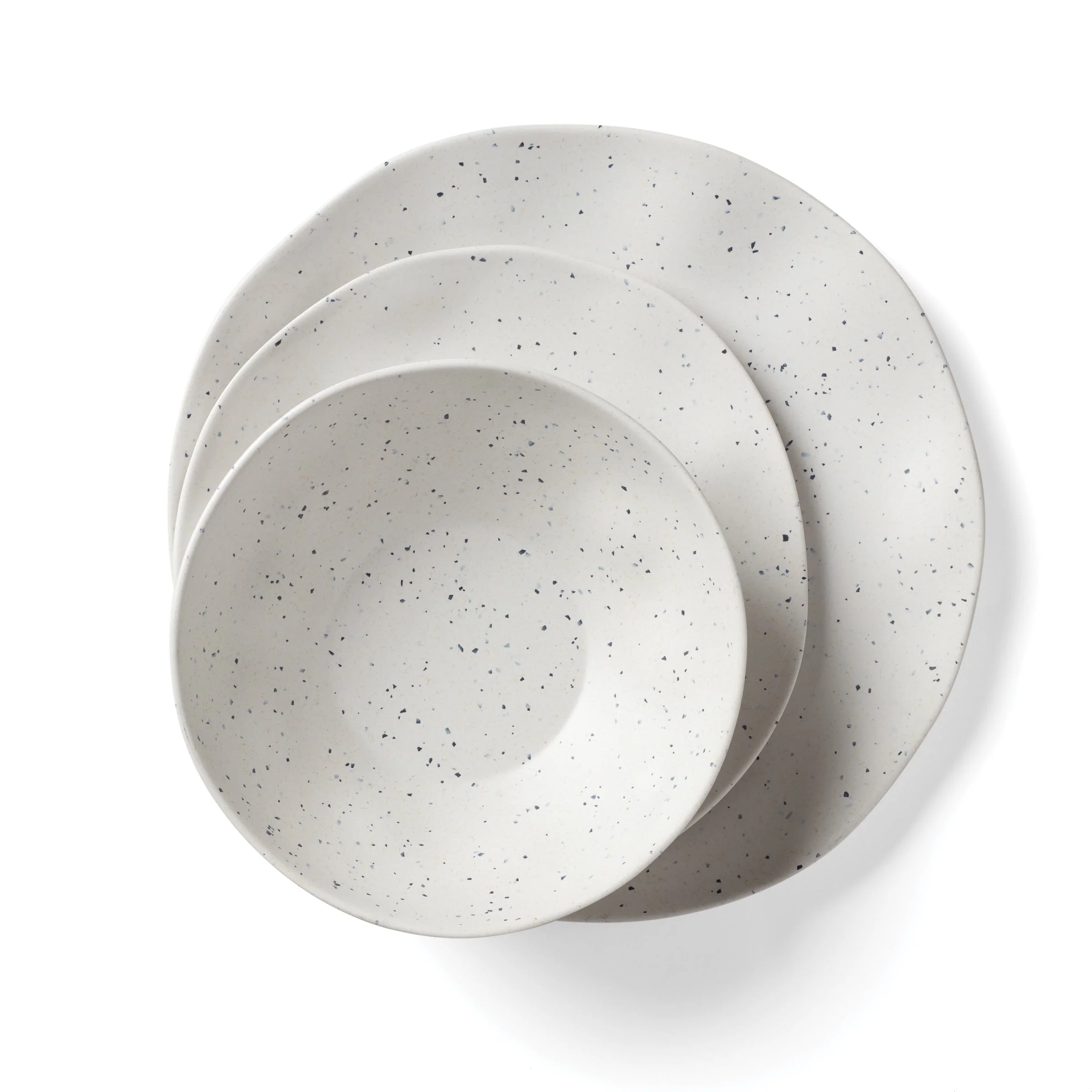 Terrazzo Melamine Cream 12-Piece Dinnerware Set - Image 15