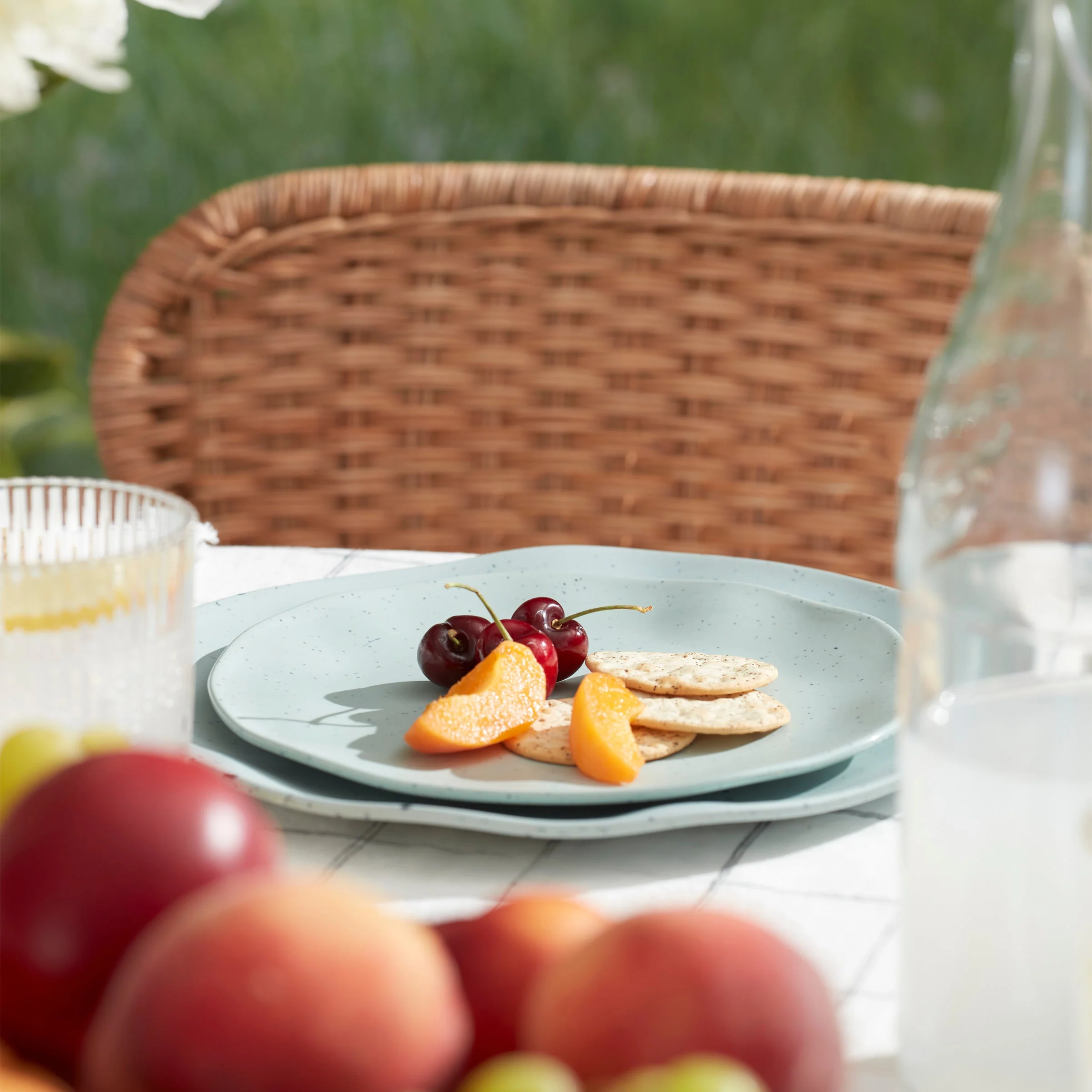 Terrazzo Melamine Mint 12-Piece Dinnerware Set - Image 8