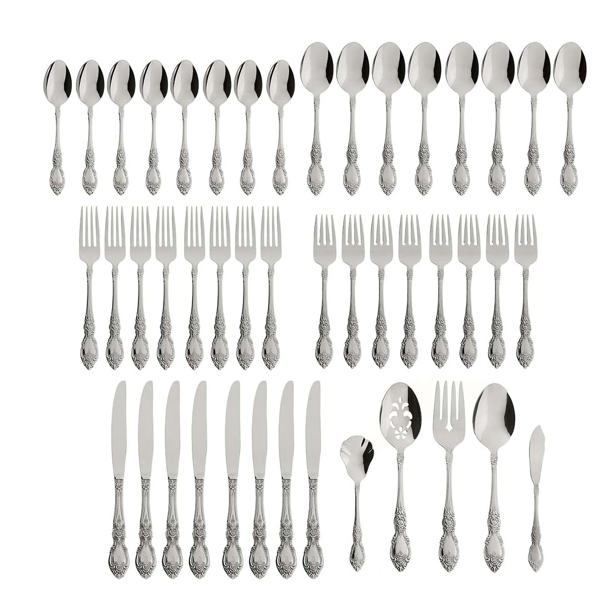 Wordsworth 45-Piece Flatware Set - Image 3
