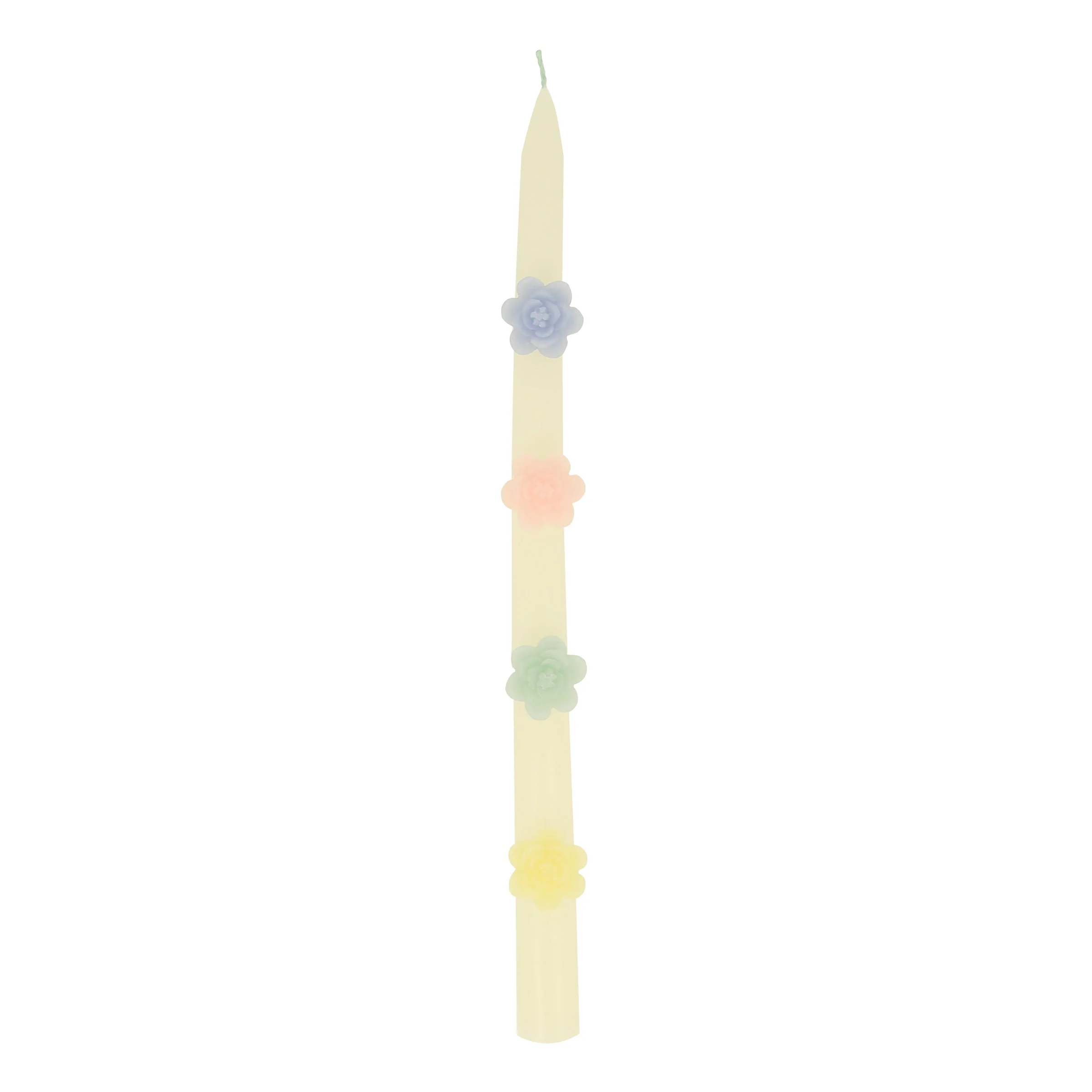 Pastel Flowers Taper Candles, Set of 2 - Image 3