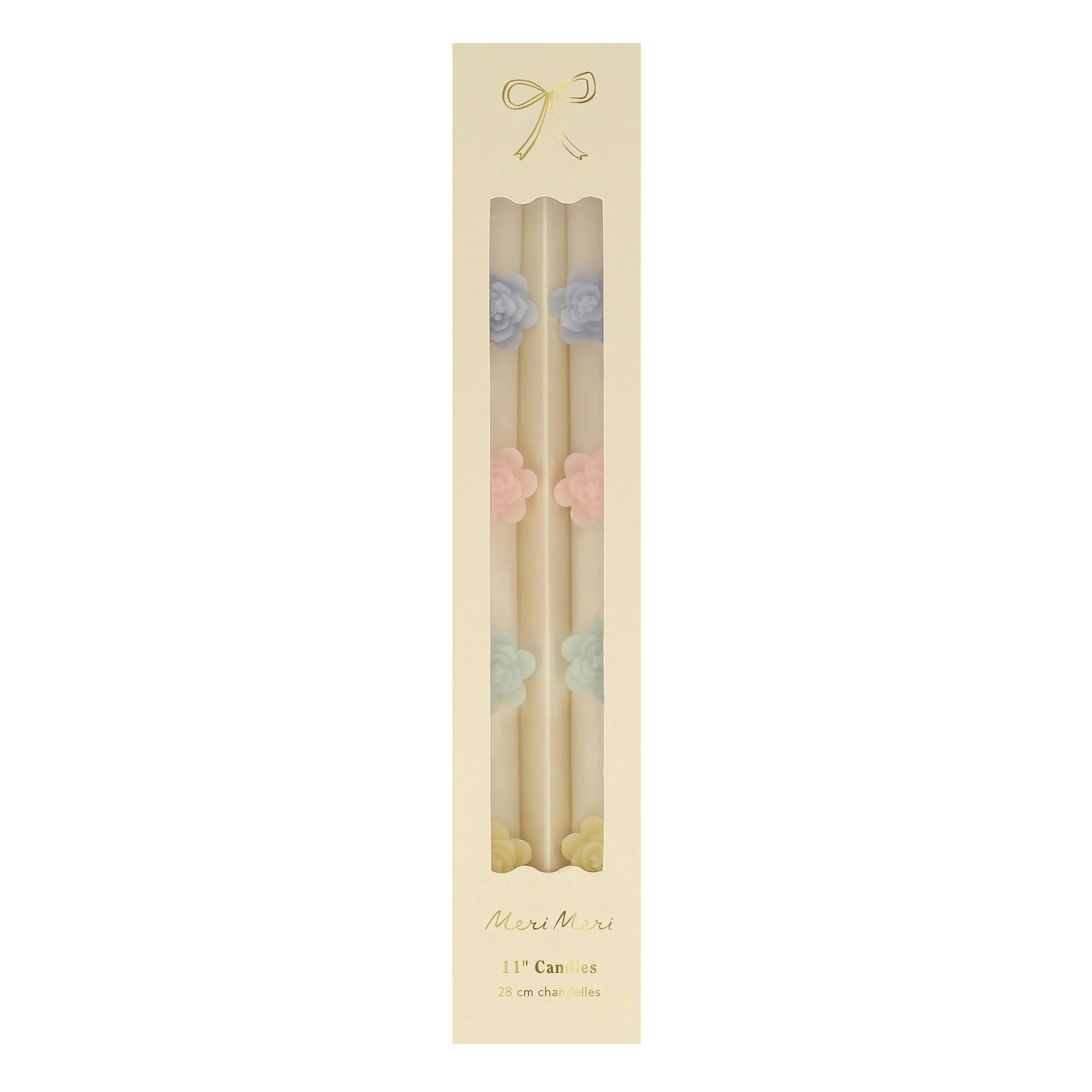 Pastel Flowers Taper Candles, Set of 2 - Image 7