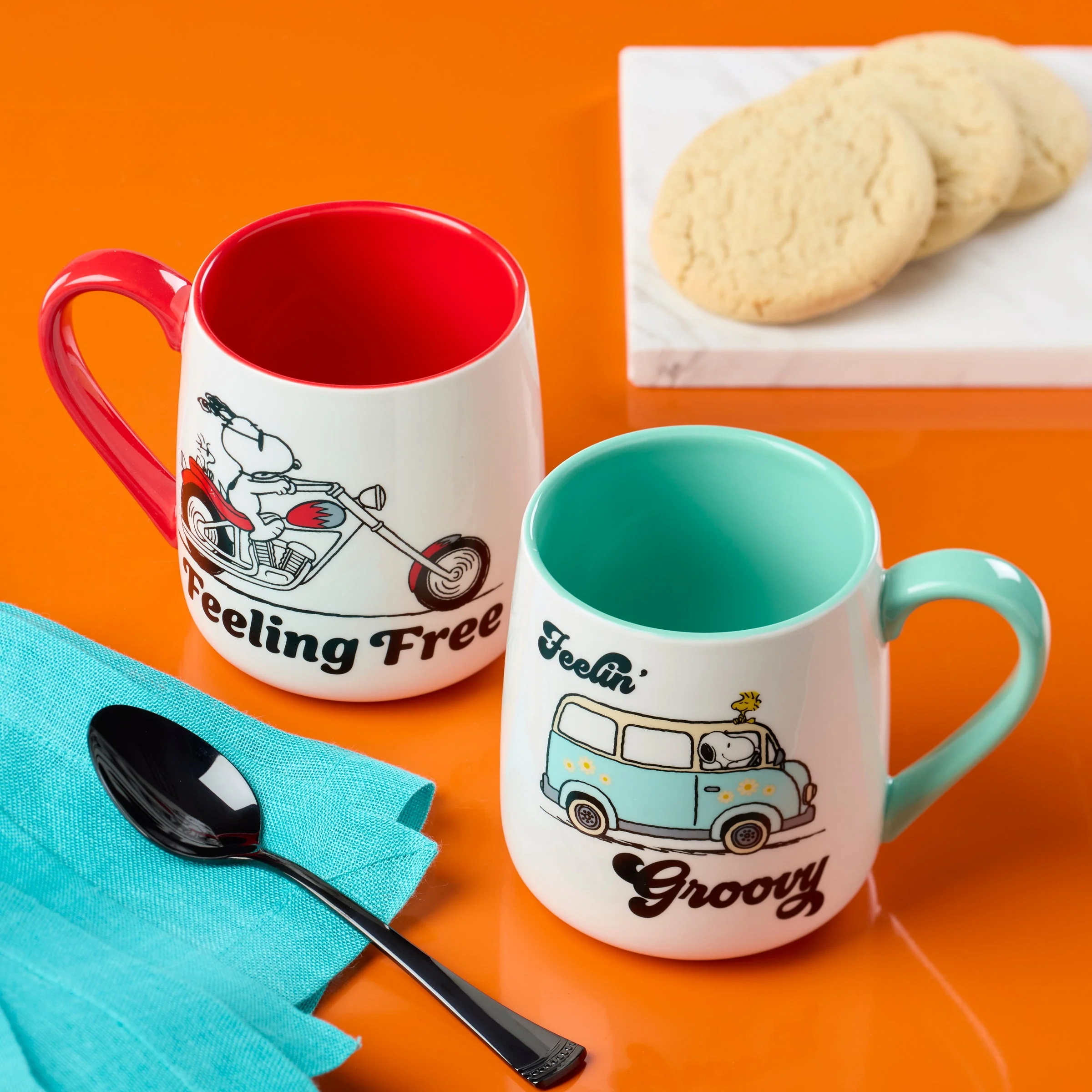 Peanuts Mugs Groovy-Feeling Free, Set of 2 - Image 3