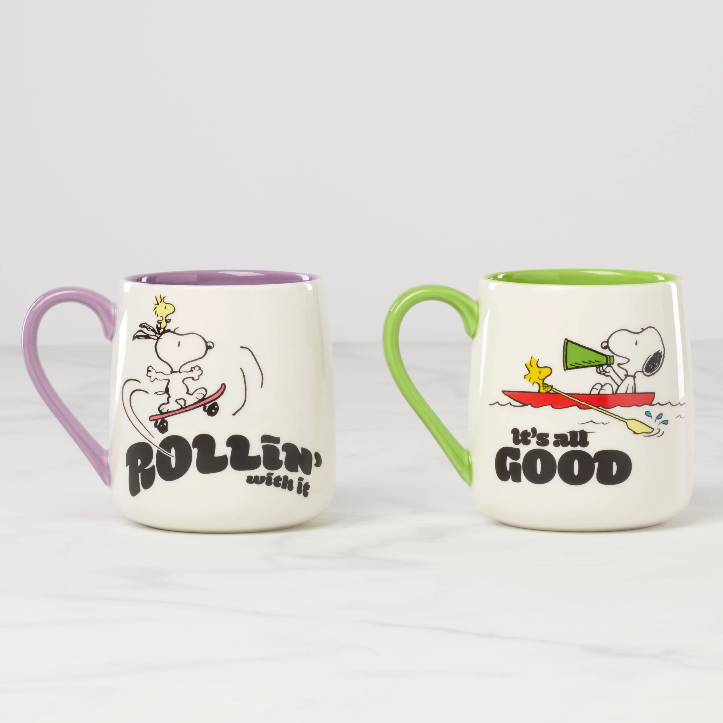 Peanuts Mugs Rollin'-All Good, Set of 2 - Image 2
