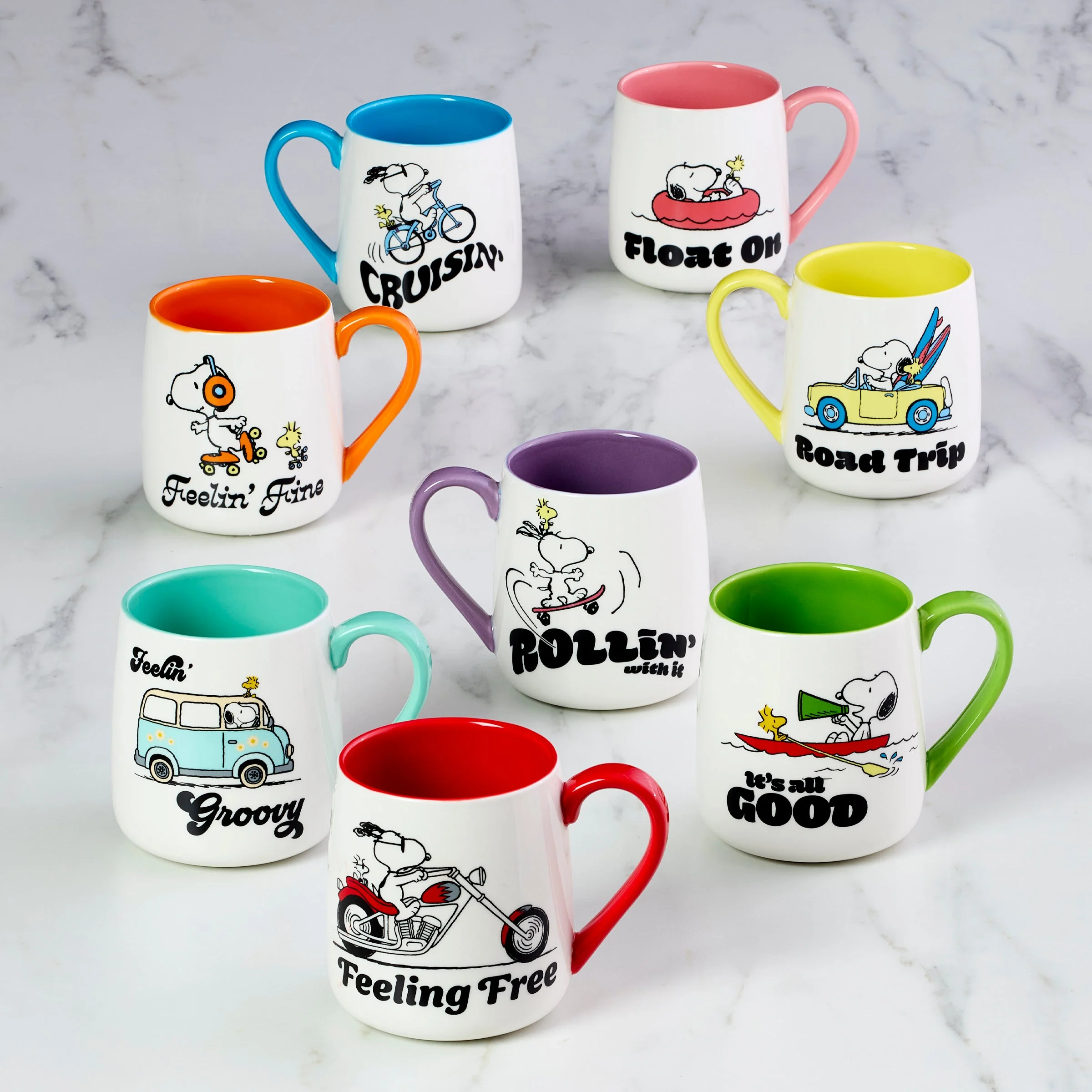 Peanuts Mugs Rollin'-All Good, Set of 2 - Image 4