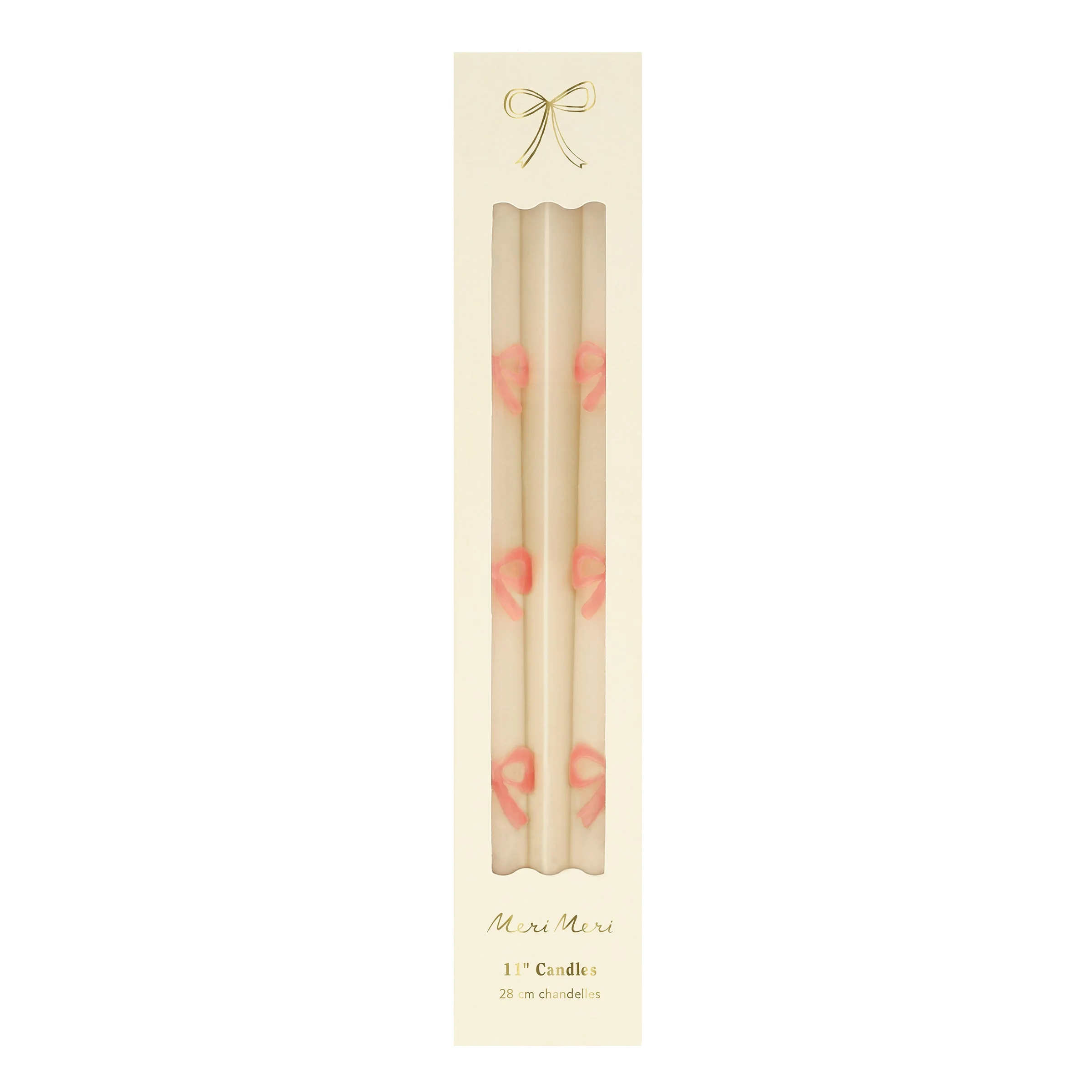 Pink Bow Taper Candles, Set of 2 - Image 6