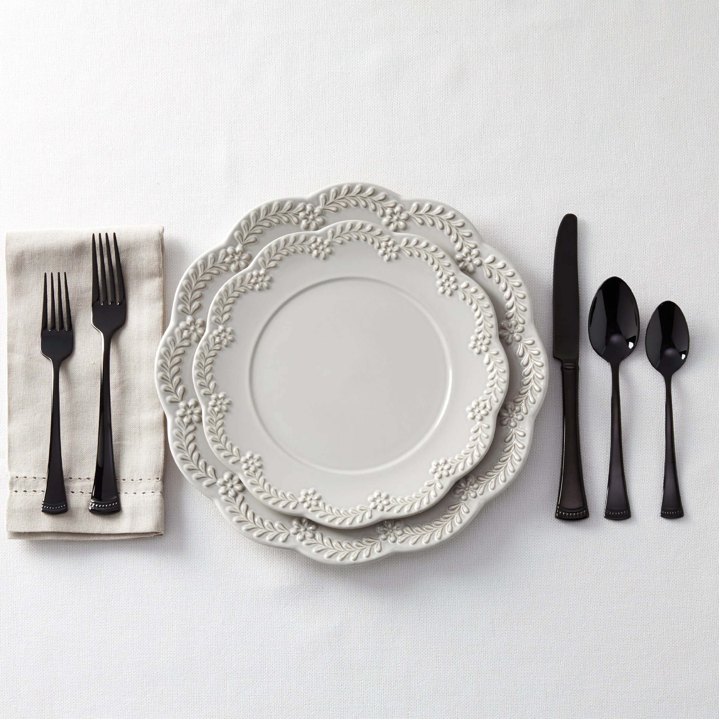 Portola Black Mirror 20-Piece Flatware Set - Image 6