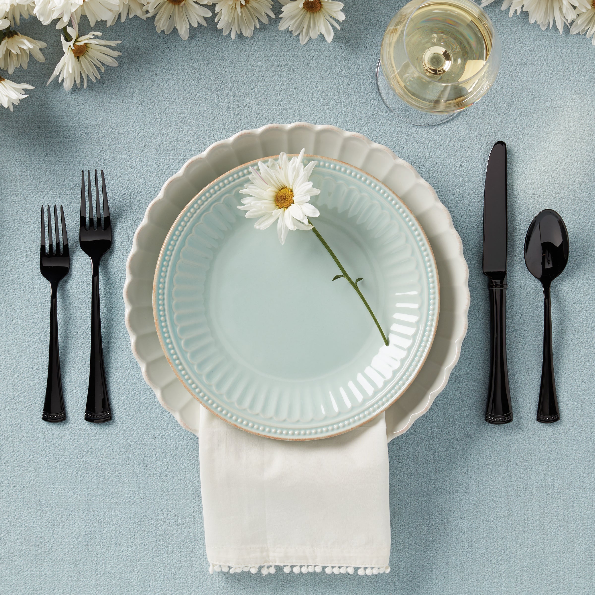 Portola Black Mirror 20-Piece Flatware Set - Image 7