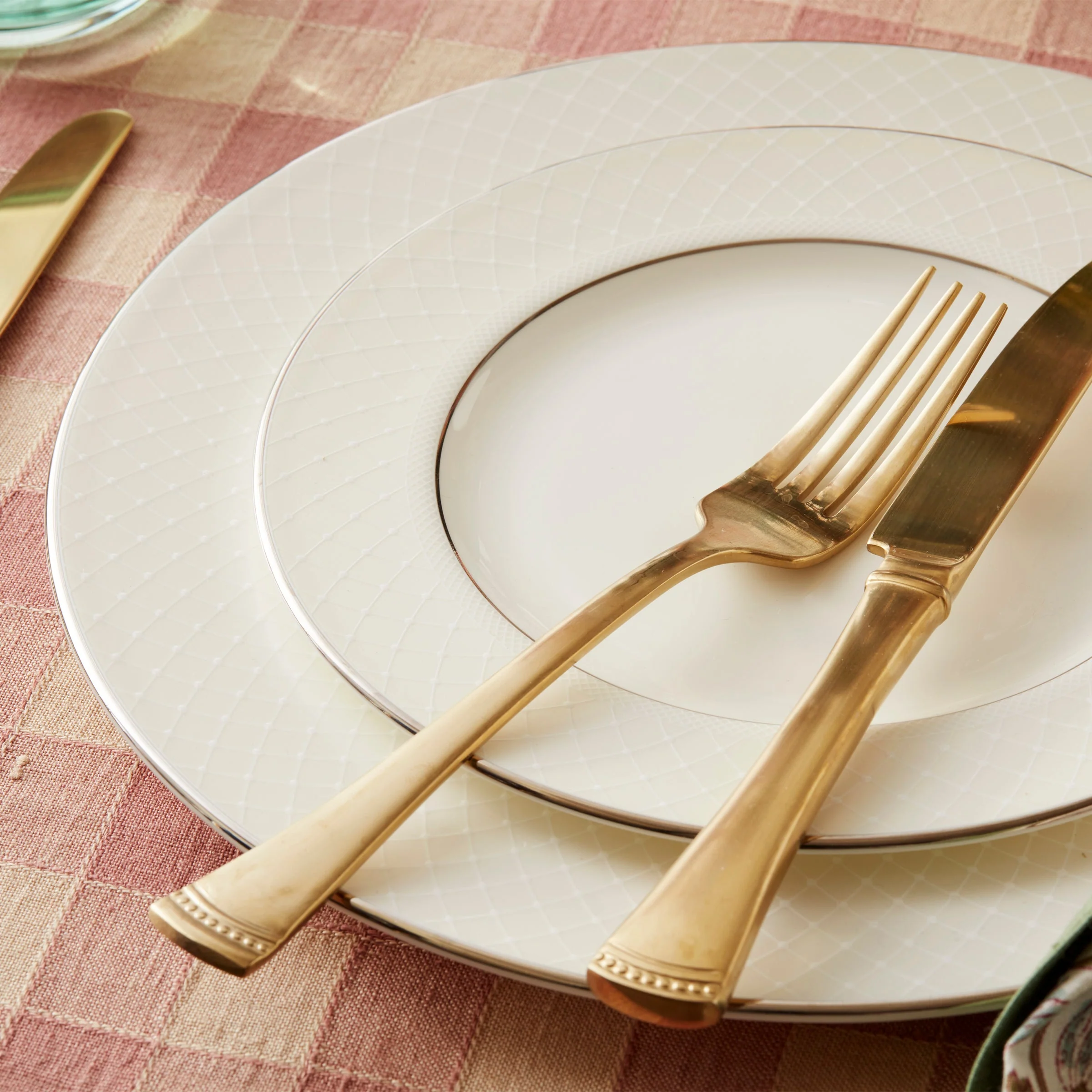 Portola Gold Satin 20-Piece Flatware Set - Image 12