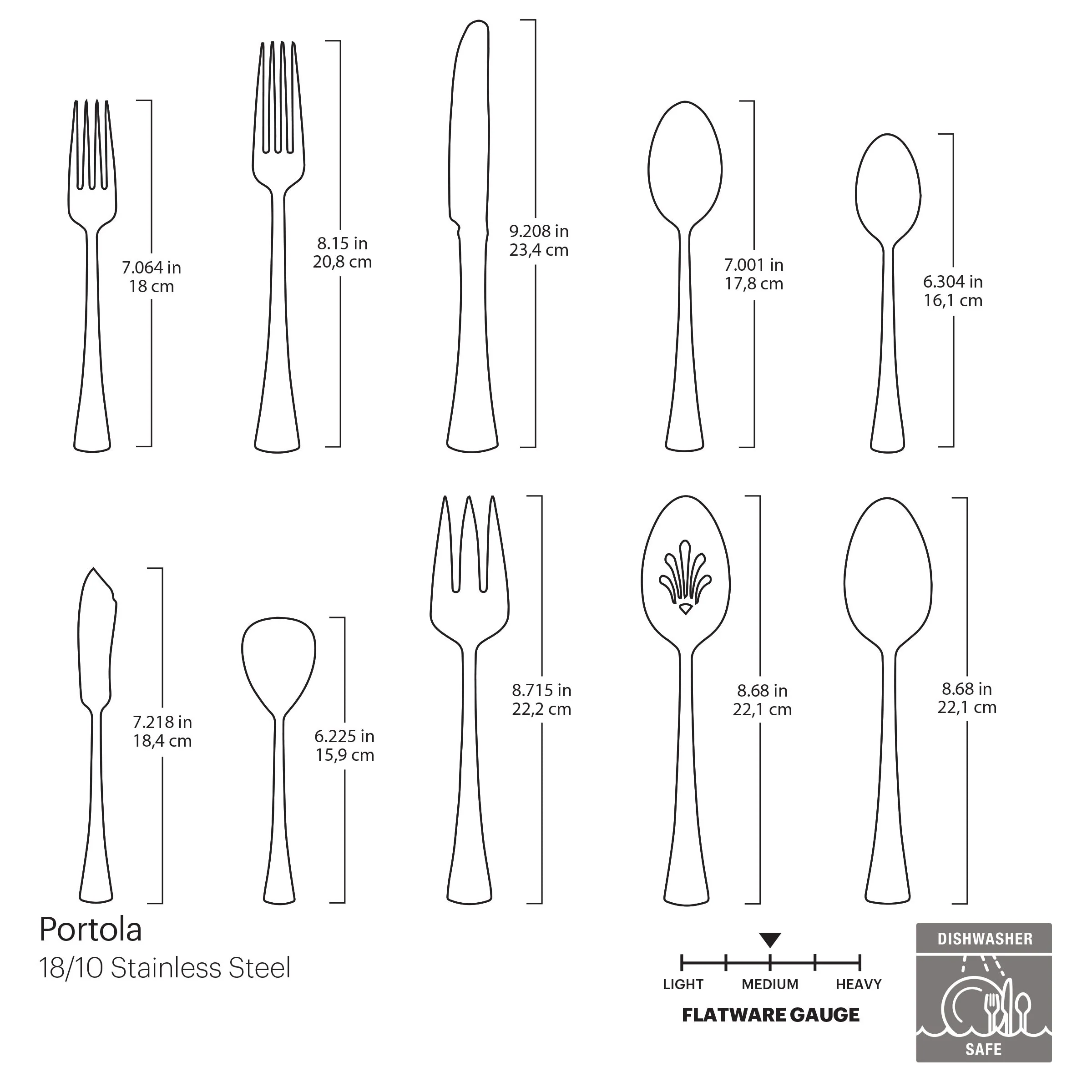 Portola 65-Piece Flatware Set - Image 7