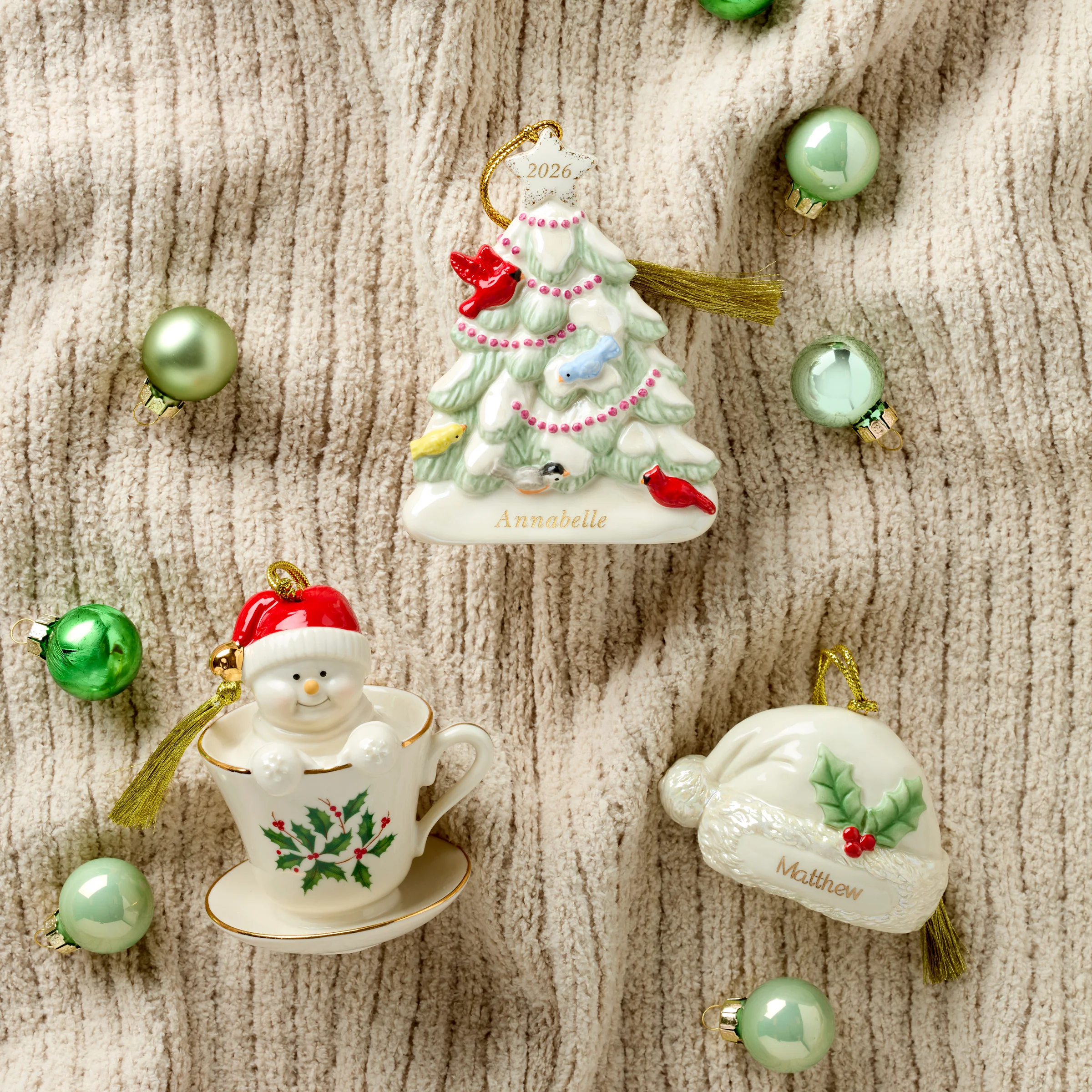 Personalized My Santa Hat Ornament - Image 3