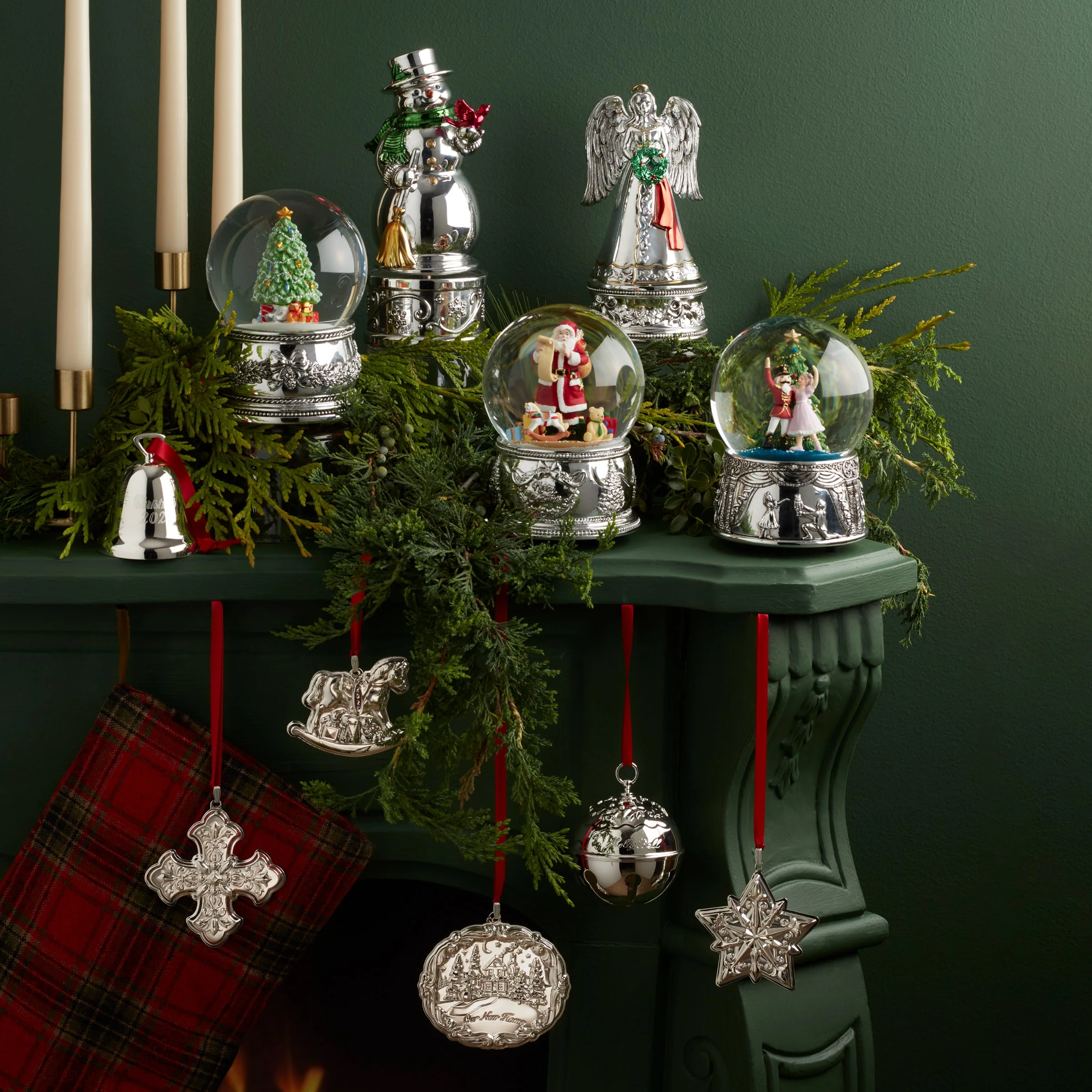 2025 Annual Christmas Cross Sterling Ornament - Image 2
