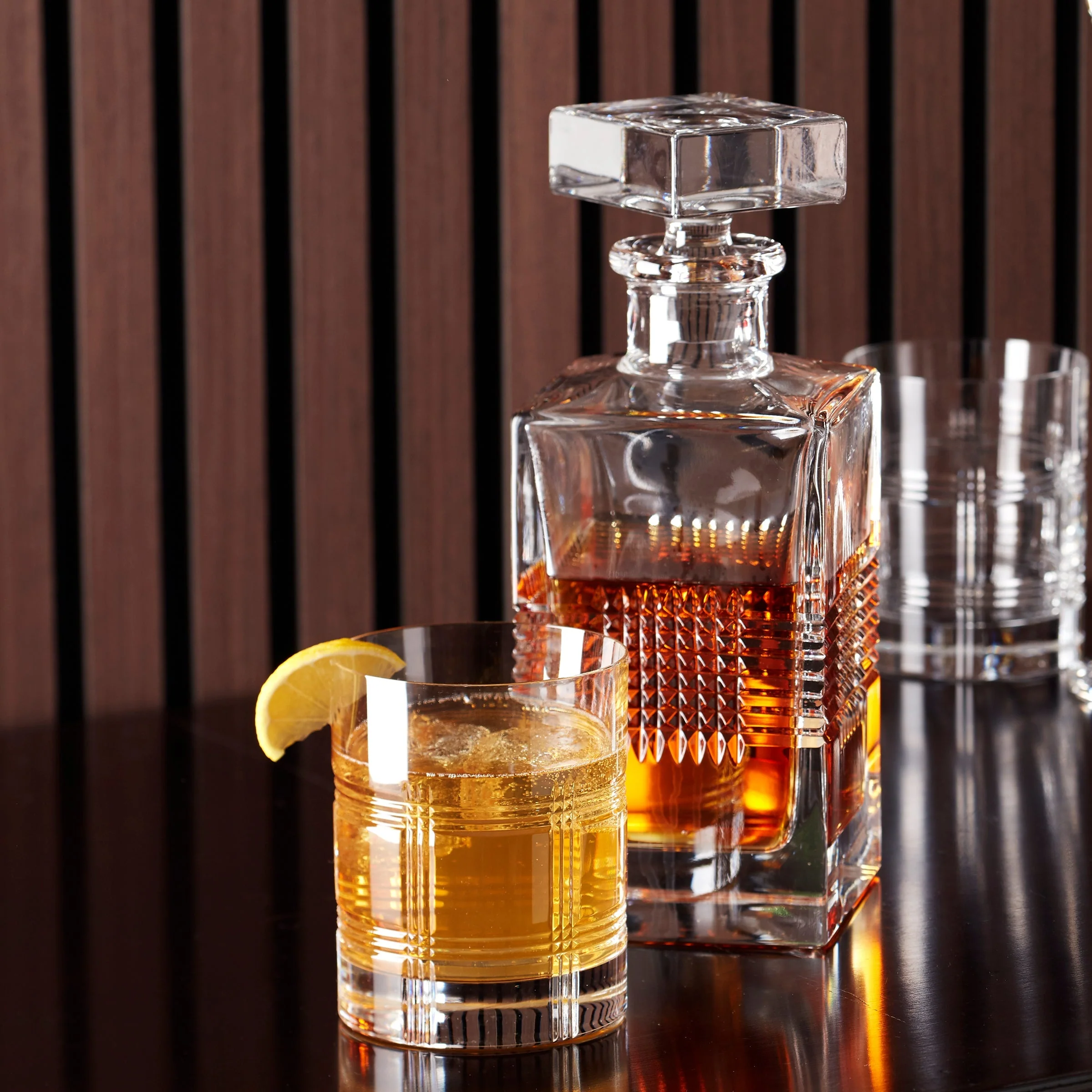 Hudson Crystal Double Old Fashion Glasses, Set of 4 - Image 4