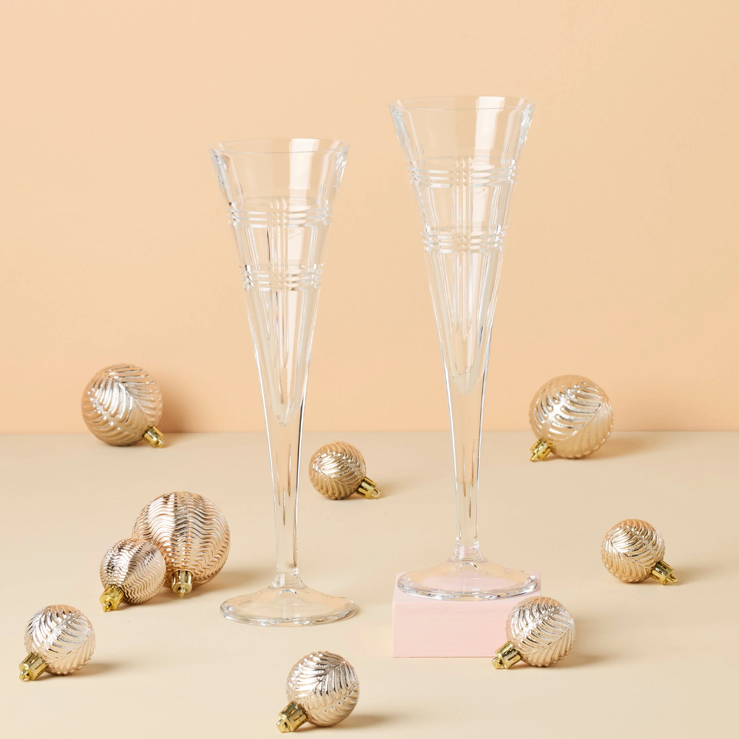 Hudson Crystal Toasting Flutes, Set of 2 - Image 2