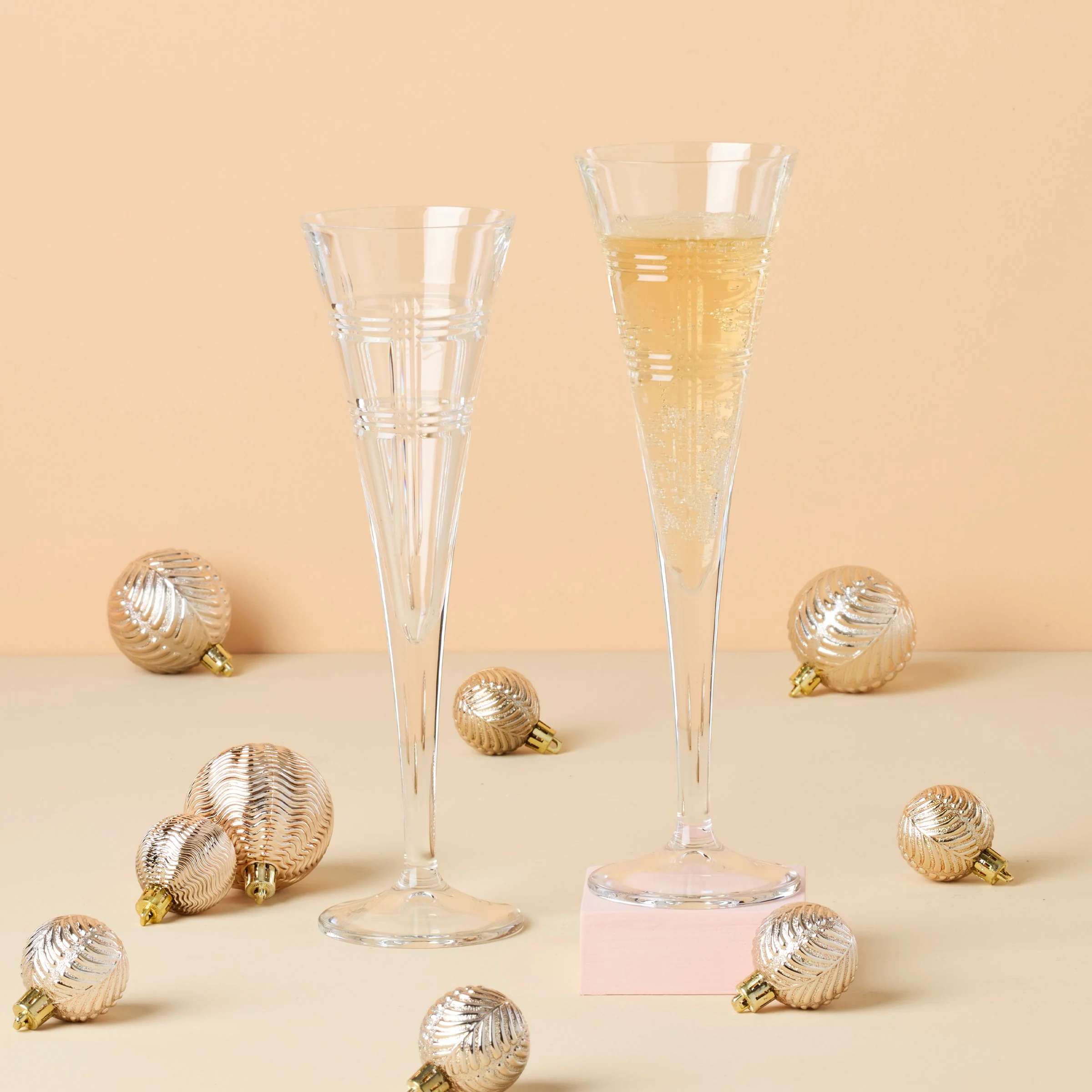 Hudson Crystal Toasting Flutes, Set of 2 - Image 3