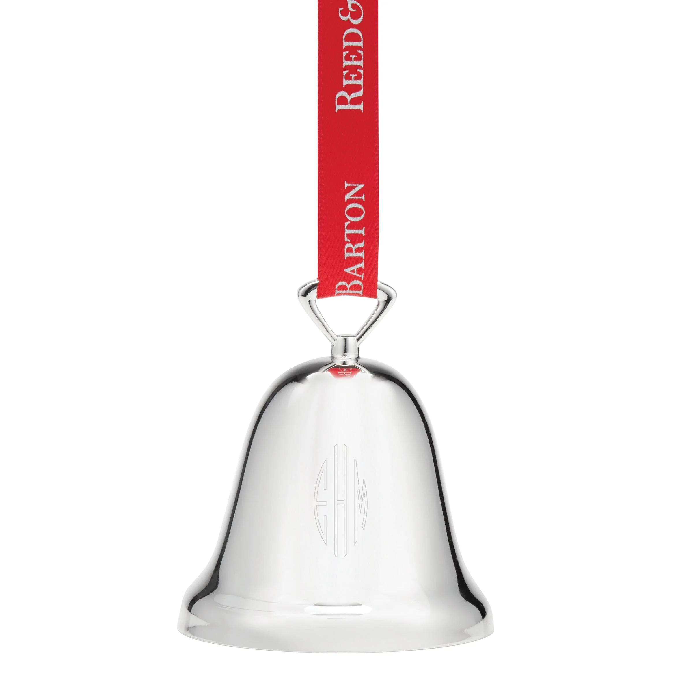 Personalized Christmas Silverplated Bell Ornament - Image 2