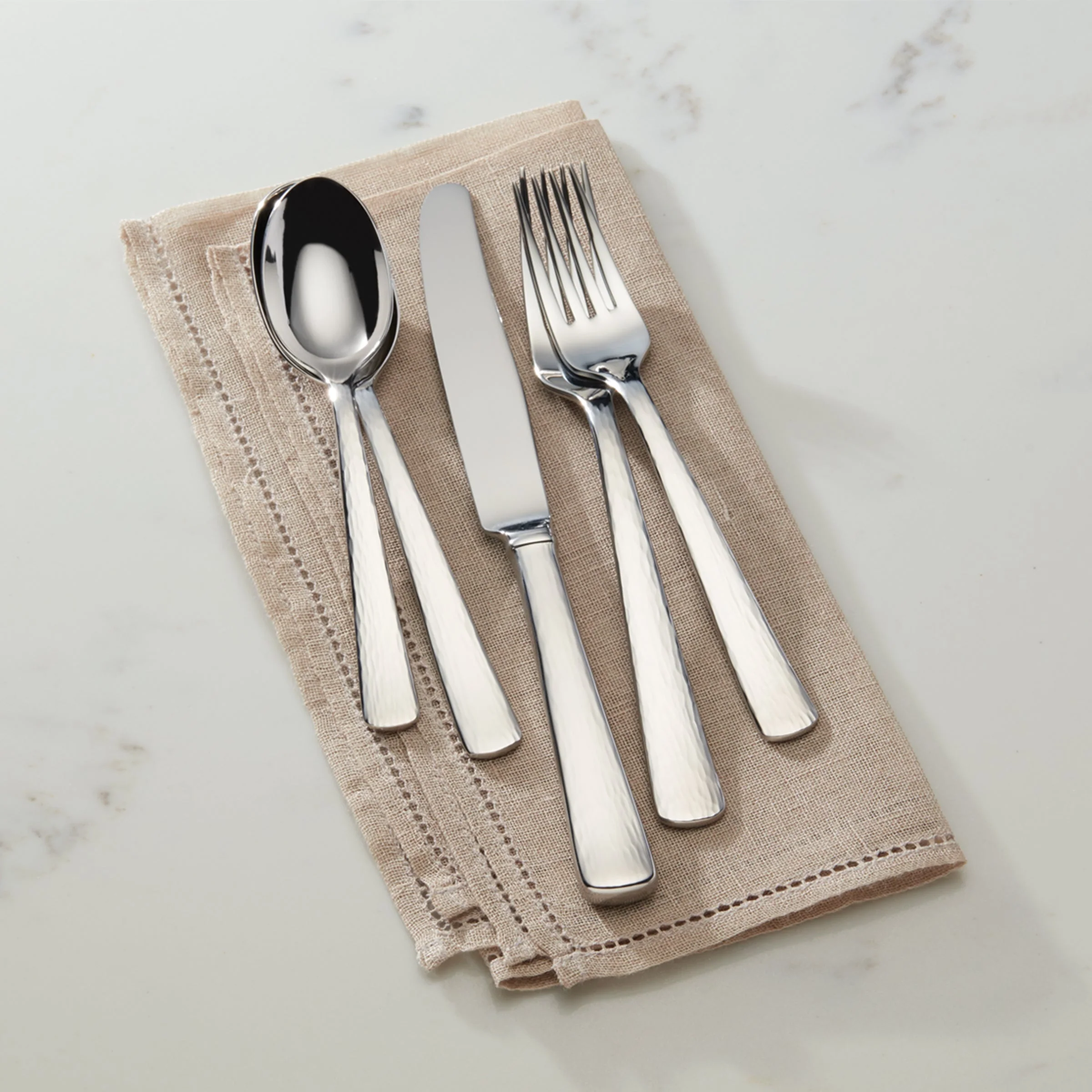 Silver Echo 5-Piece Place Setting - Image 2