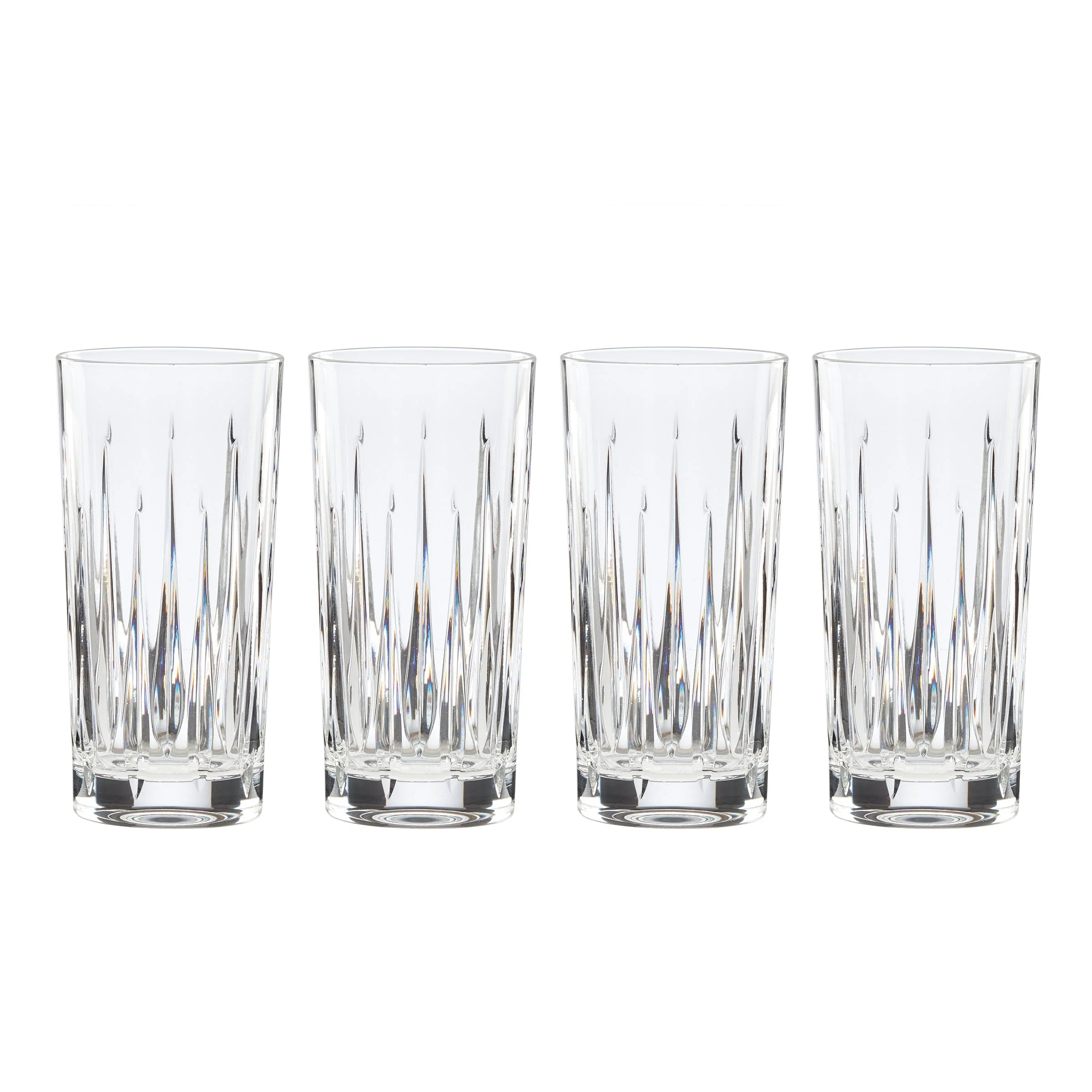Soho Crystal Highball Glasses, Set of 4