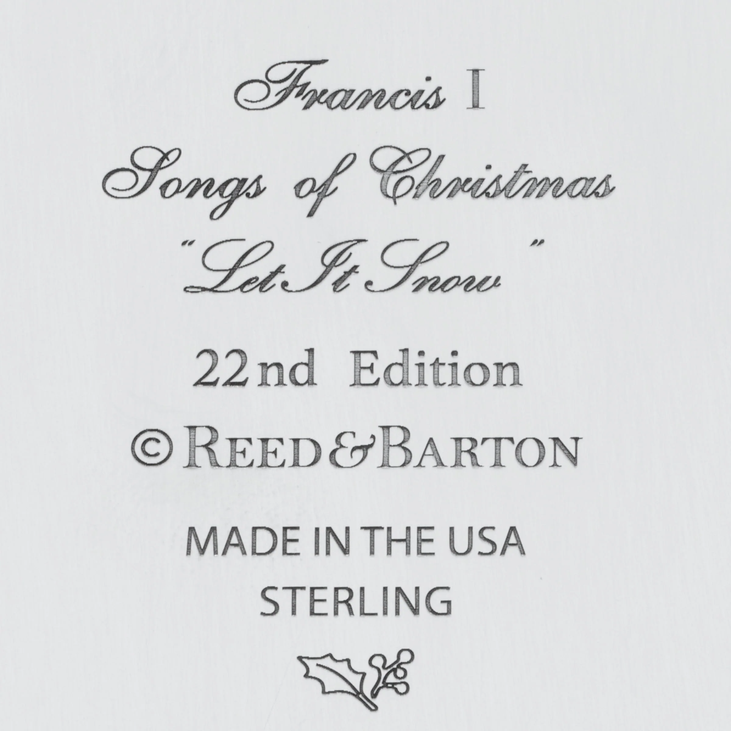 Songs Of Christmas Sterling Silver Ornament - Image 5