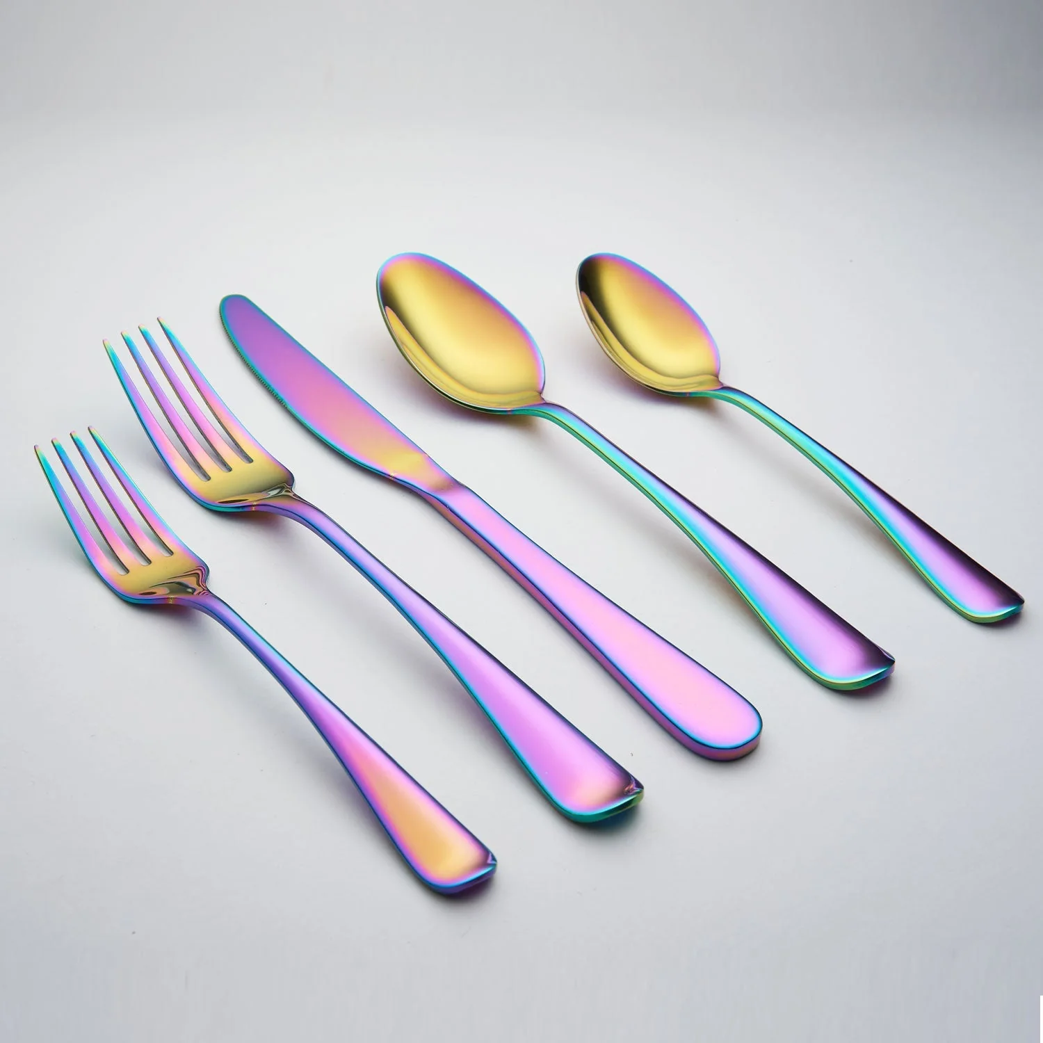 Rhiannon Rainbow Mirror 20-Piece Flatware Set