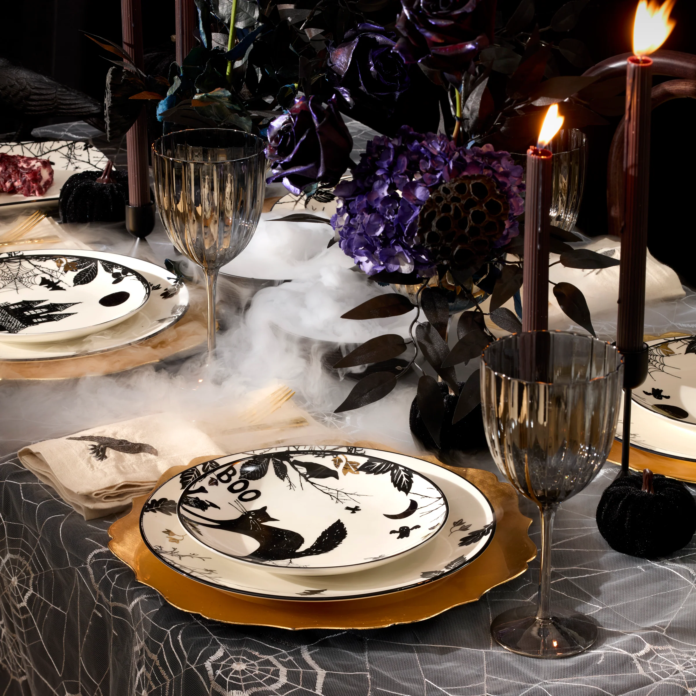 Haunted Halloween Accent Plates, Set of 4 - Image 8