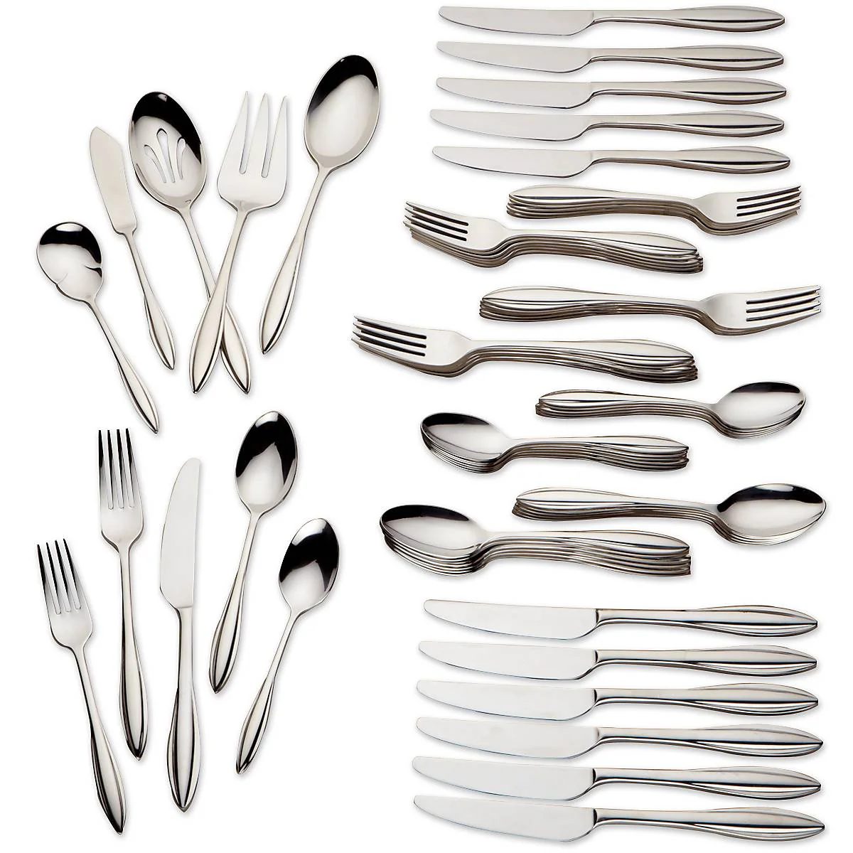 Sculpt 65-Piece Flatware Set - Image 2