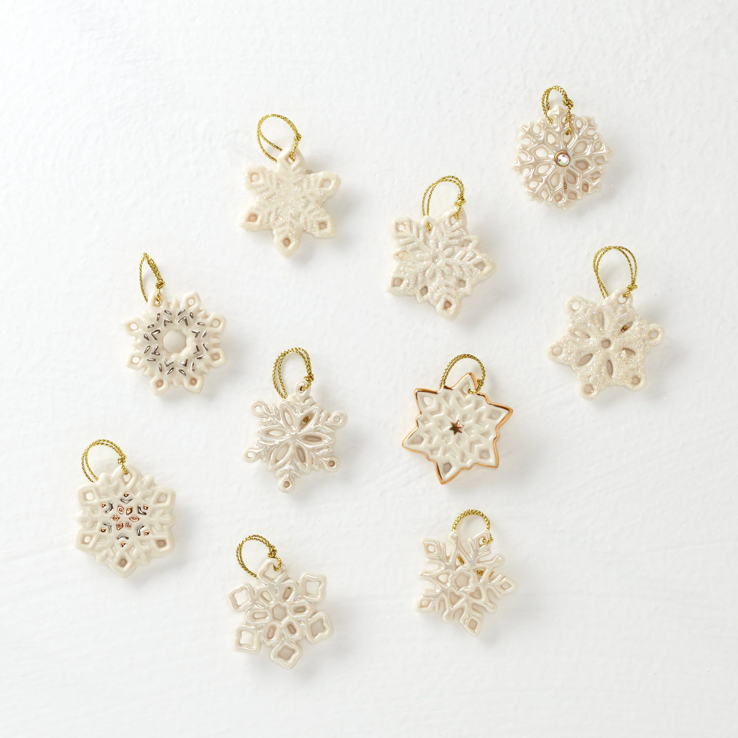Snowflake 10-Piece Mini Ornament Set - Image 6