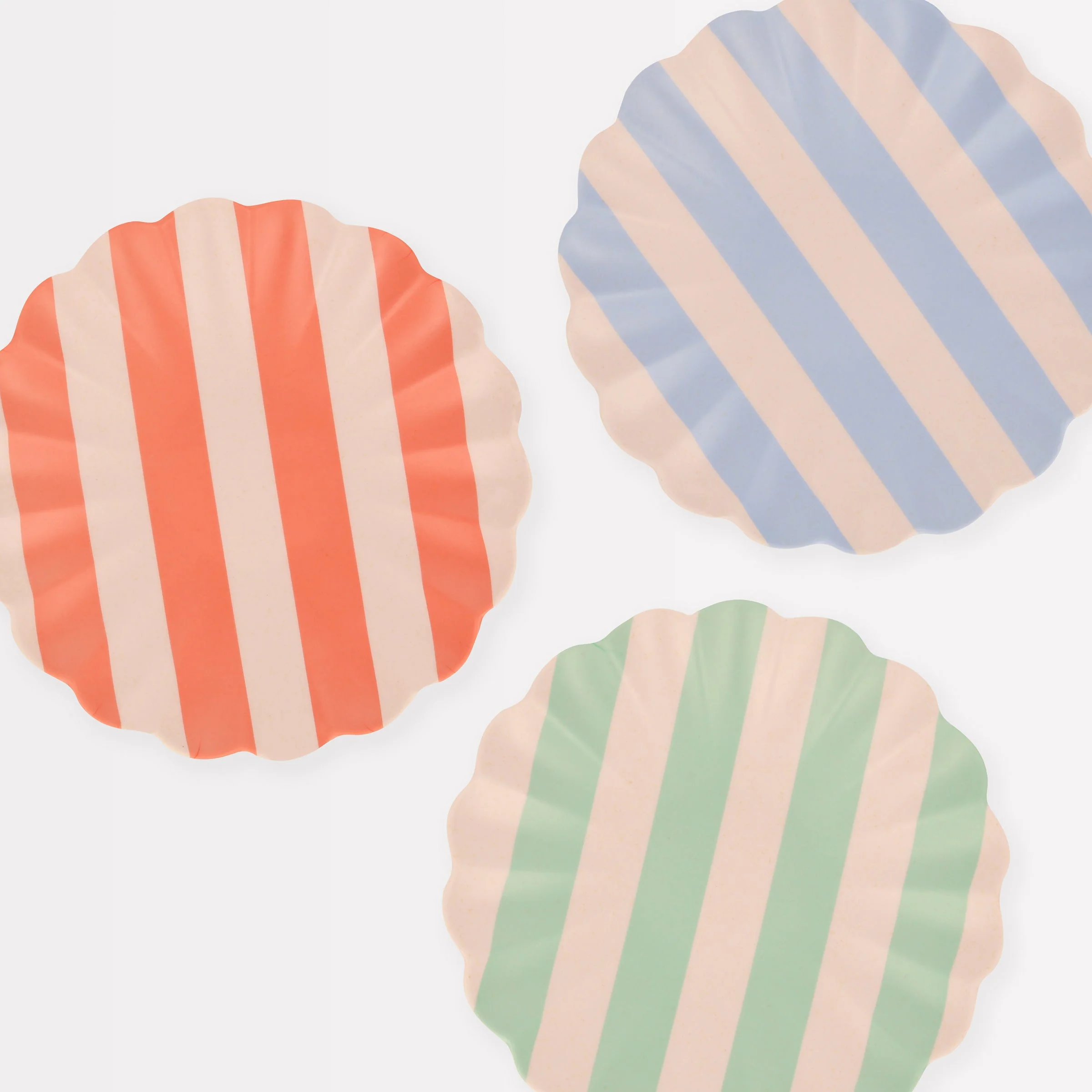 Stripey Assorted Bamboo Small Plates, Set of 6 - Image 5
