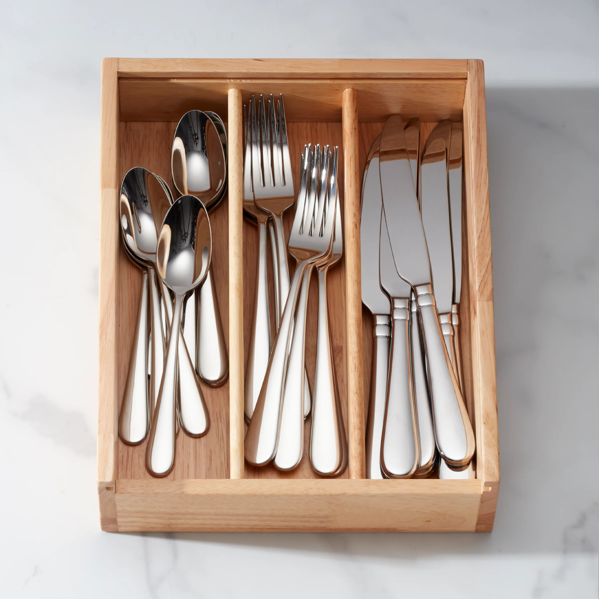 Studio 1414 Mirror 24 Piece Flatware Set with Caddy - Image 7
