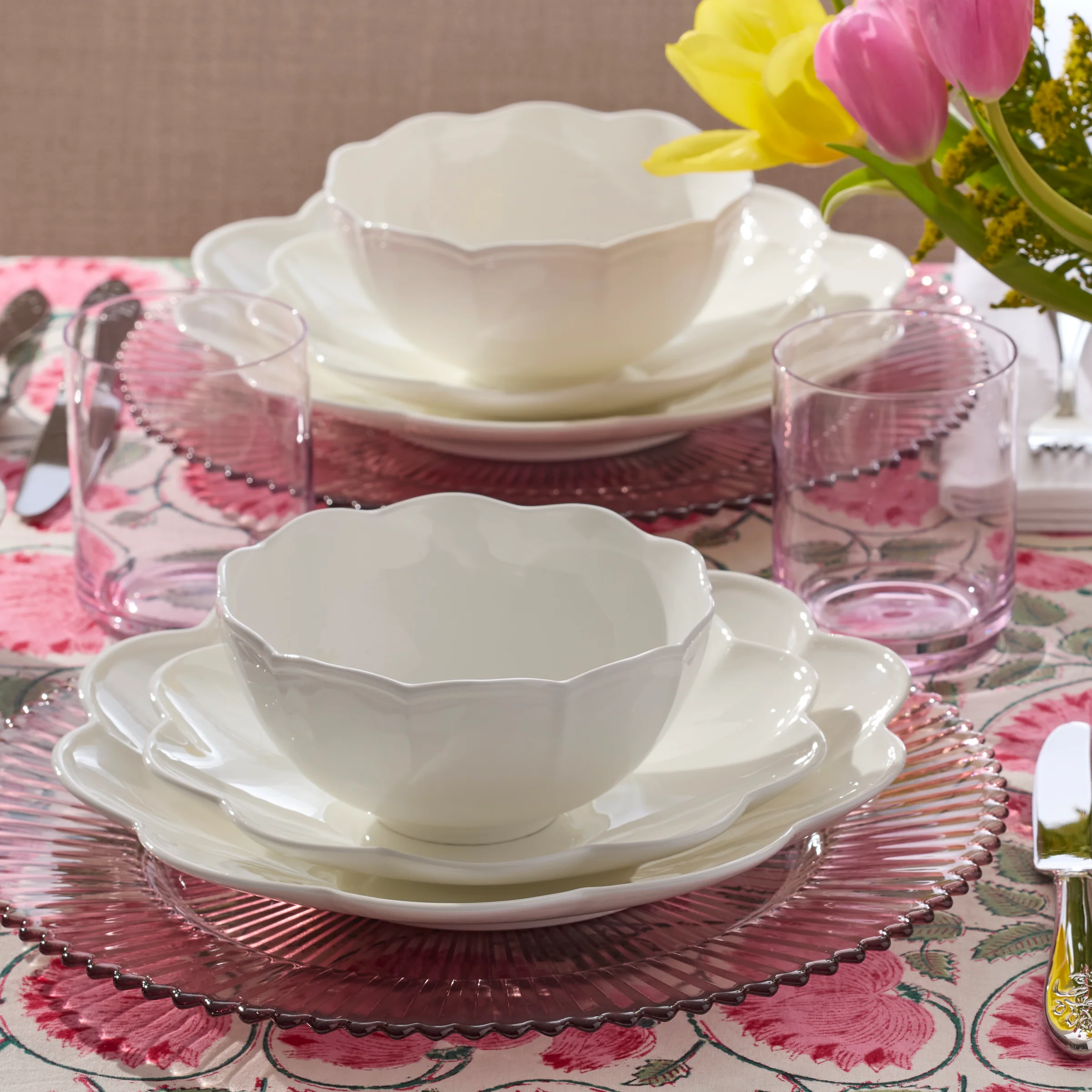 Studio 1414 Scallop Dinner Plates, Set of 6 - Image 4