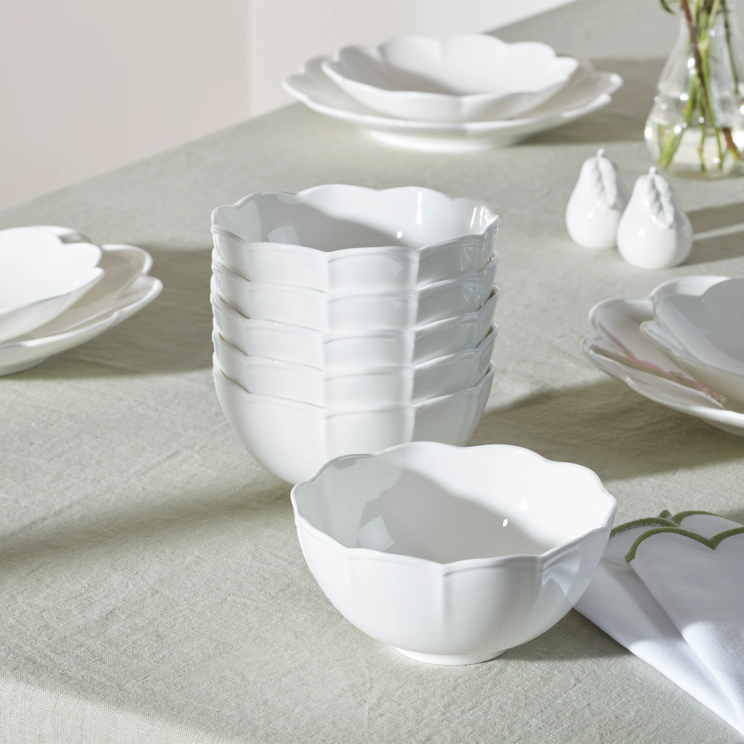 Studio 1414 Scallop All-Purpose Bowls, Set of 6 - Image 7