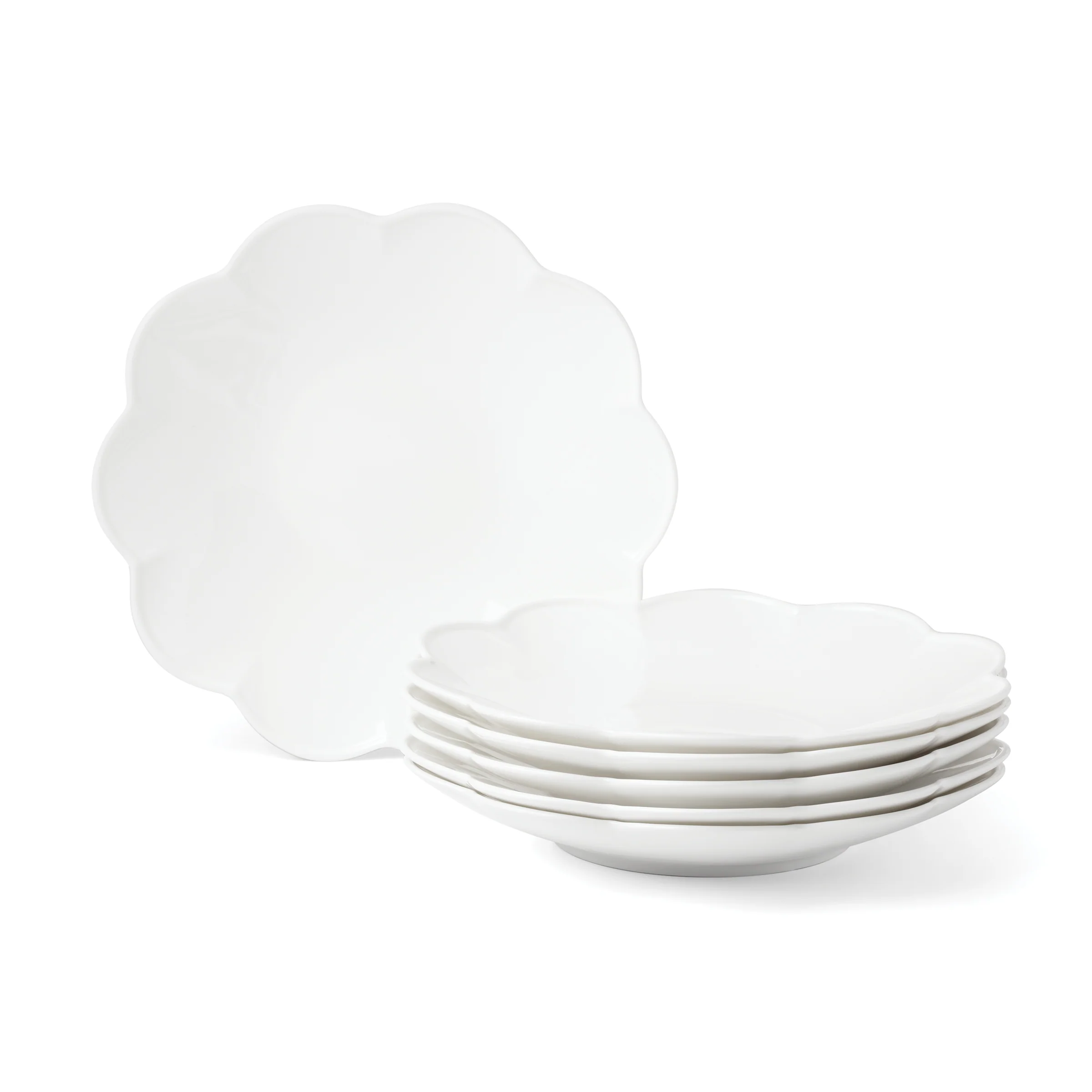 Studio 1414 Scallop Dinner Plates, Set of 6 - Image 5