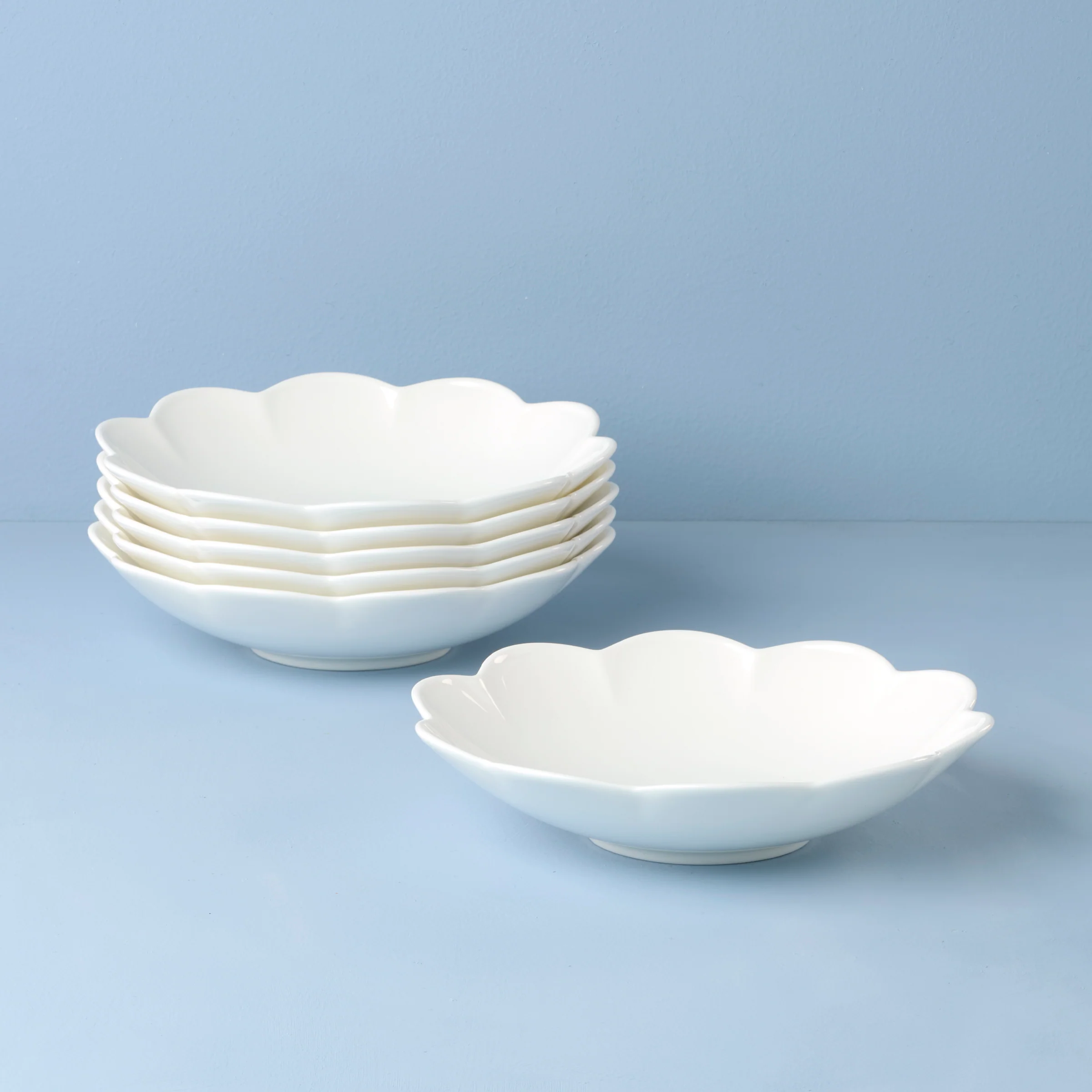Studio 1414 Scallop Pasta Bowls, Set of 6