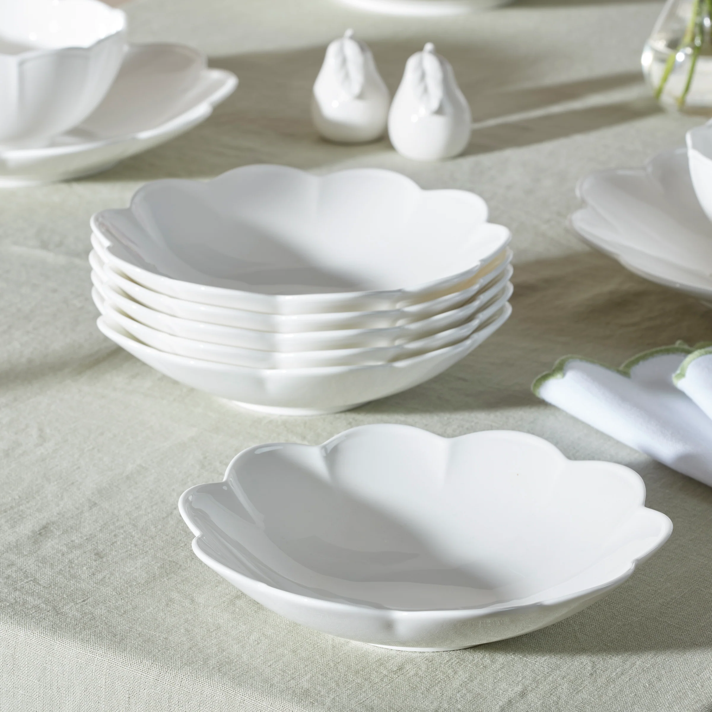 Studio 1414 Scallop Pasta Bowls, Set of 6 - Image 2