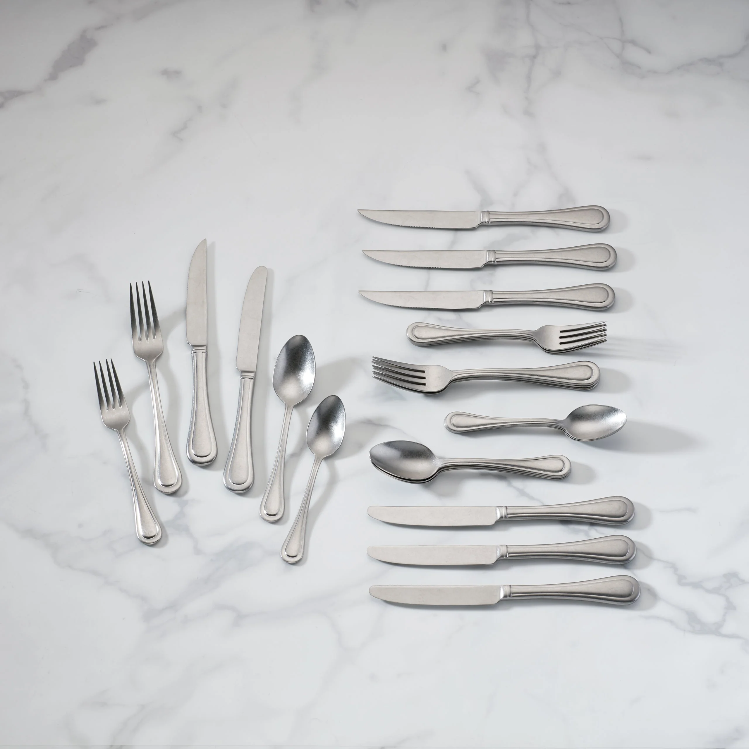 Textured Neutrals 24-Piece Flatware Set - Image 2