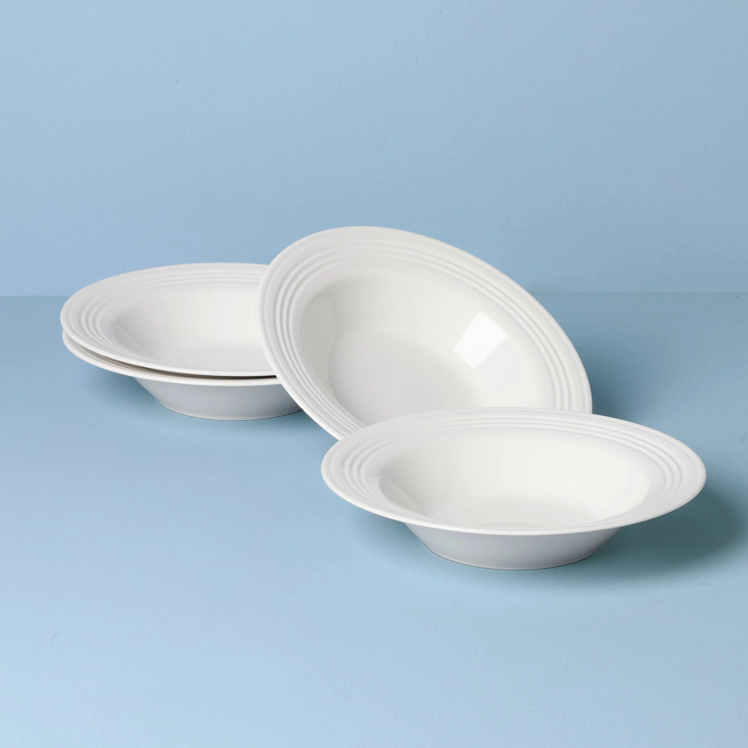 Tin Can Alley Rimmed Soup Bowls, Set of 4