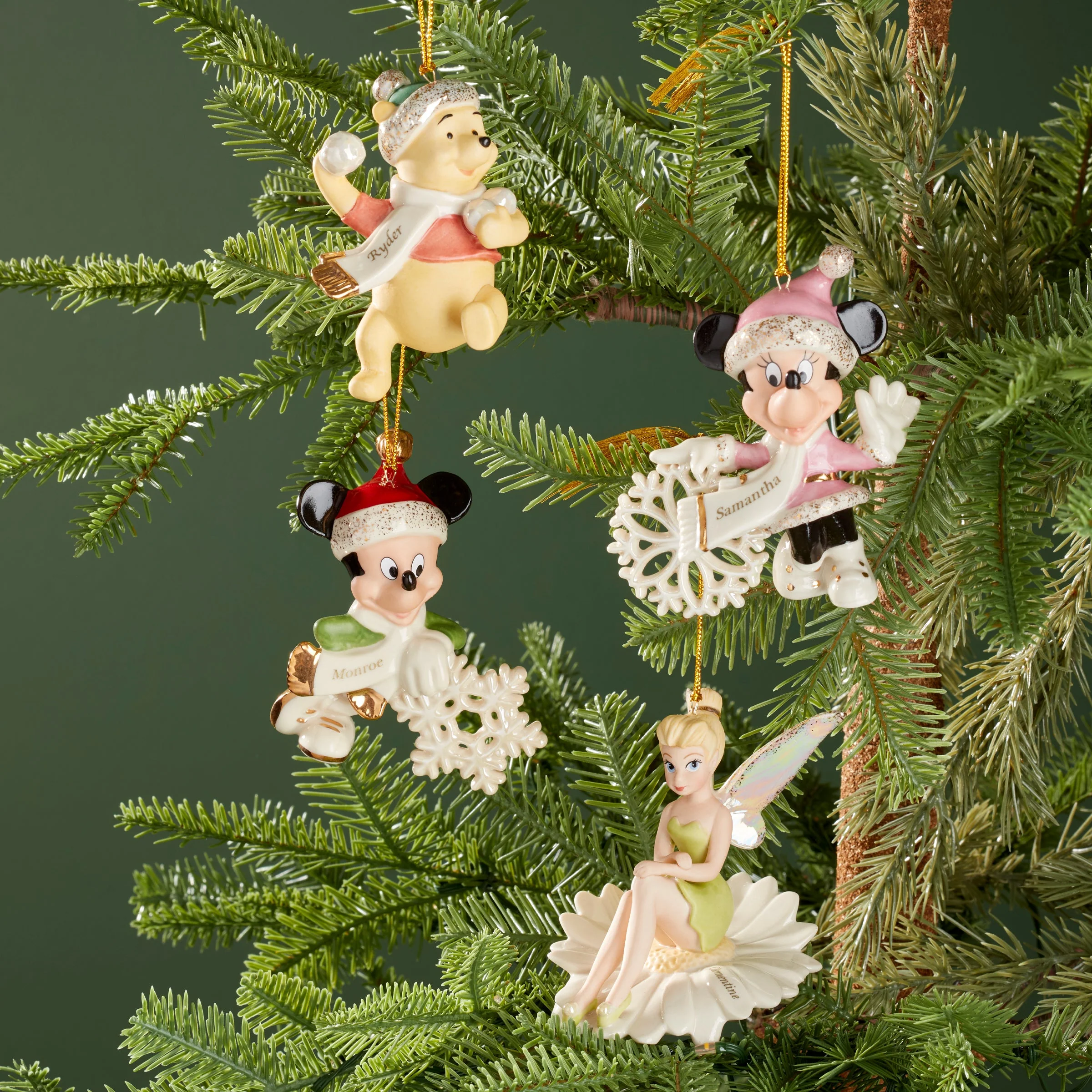 Personalized Pooh's Winter Fun Ornament - Image 3