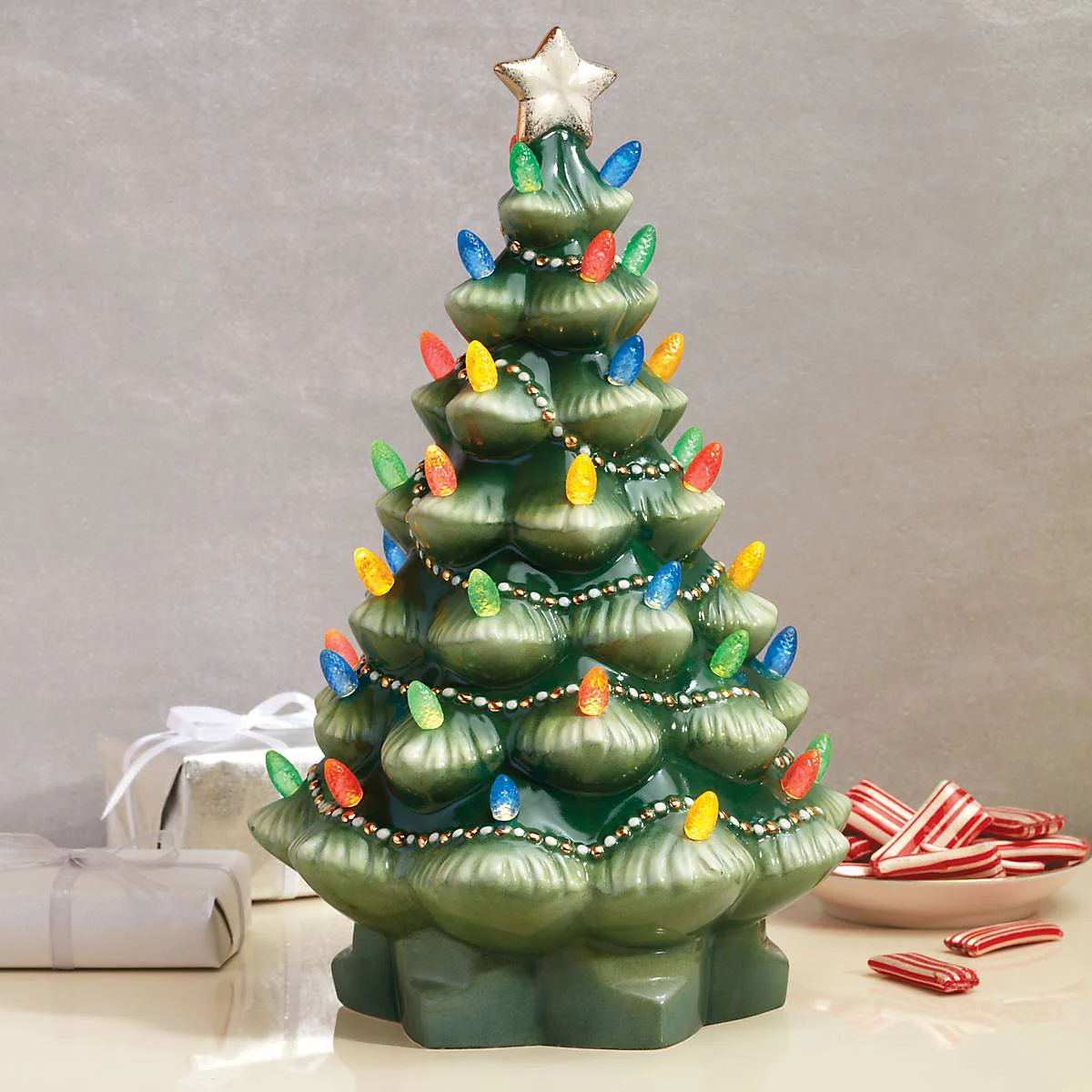 Treasured Traditions Green Lit Tree - Image 3